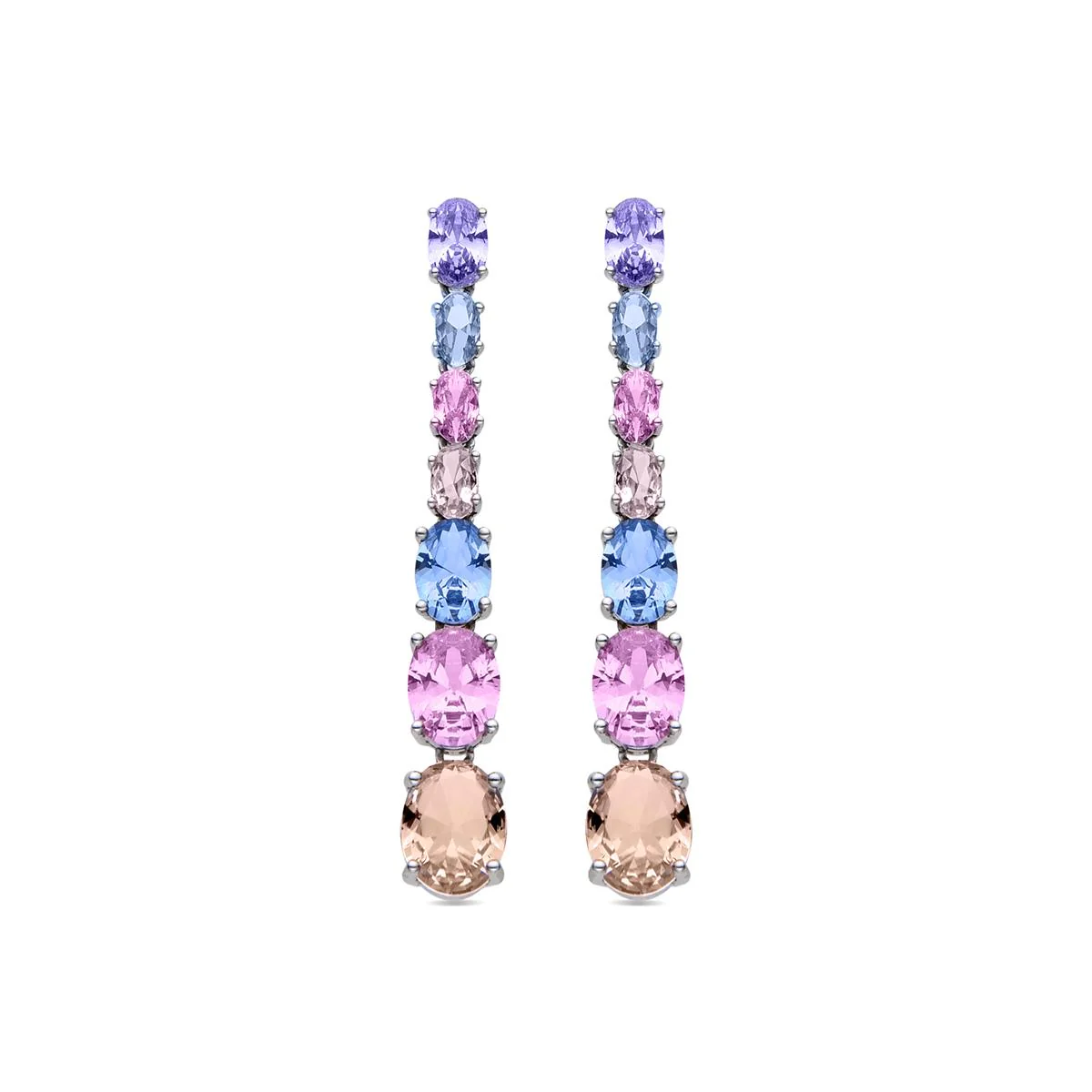 Pendientes Ak Plata de Ley 925 - Ak MULTICOLOR