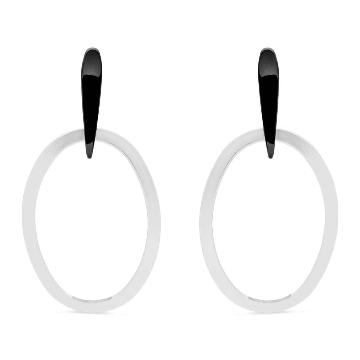 Pendientes Aldhe acabado en Rodio - Aldhe GRIS