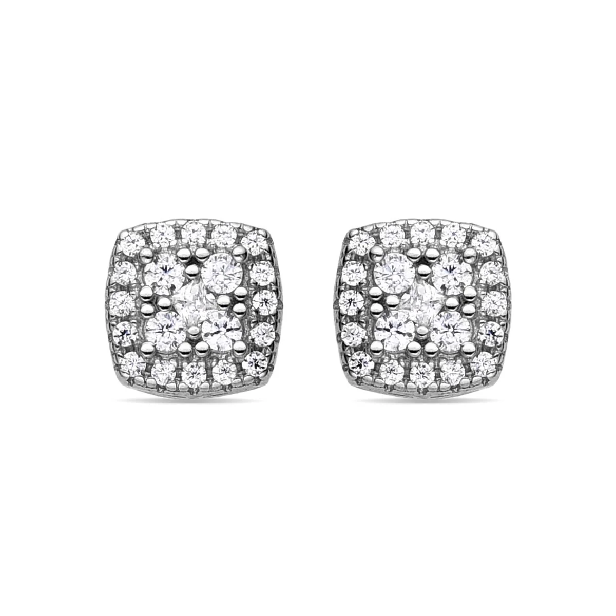 Pendientes Amanba Plata de Ley 925 - Amanba BLANCO