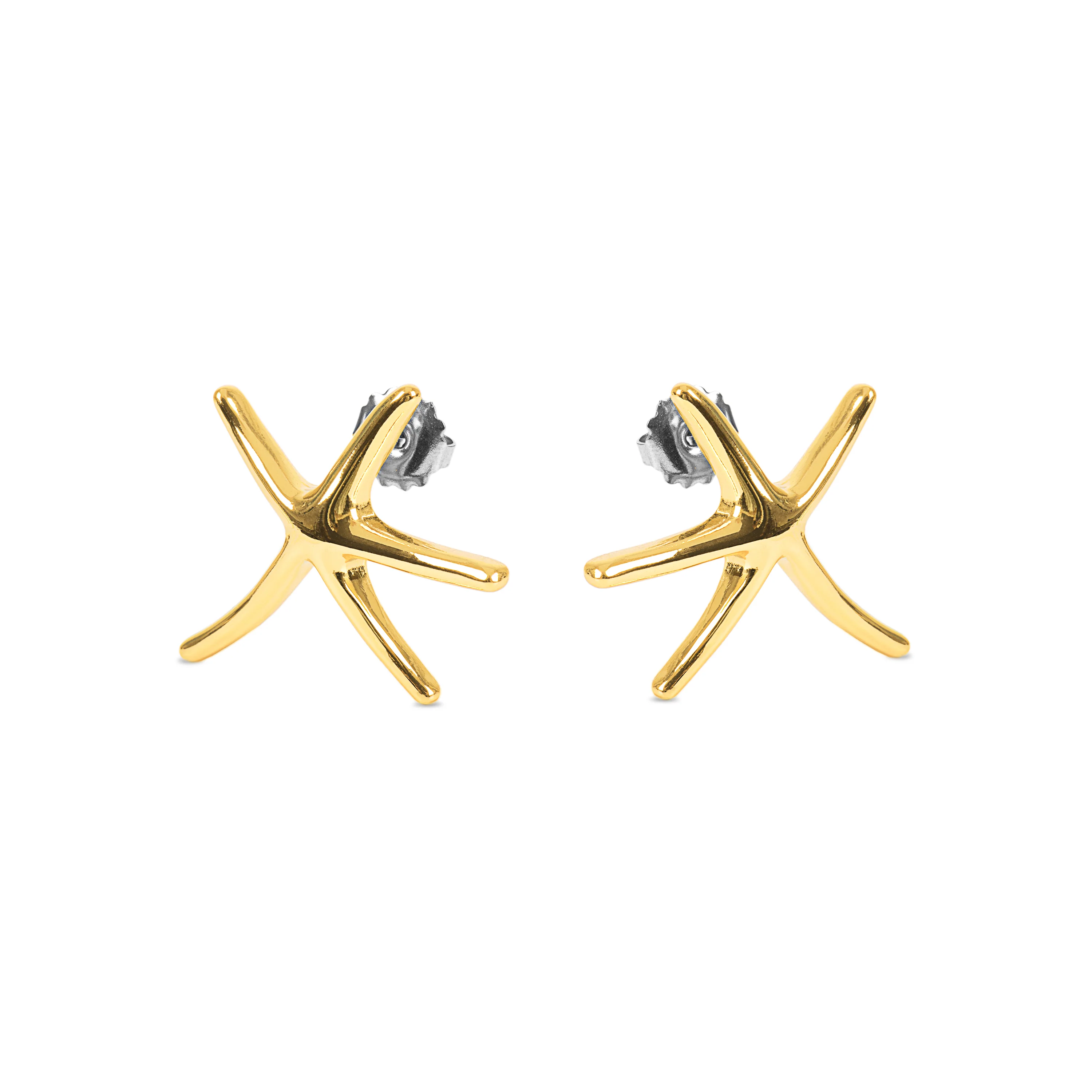 Pendientes acabados en oro amarillo 18K - Amiri - Image 3