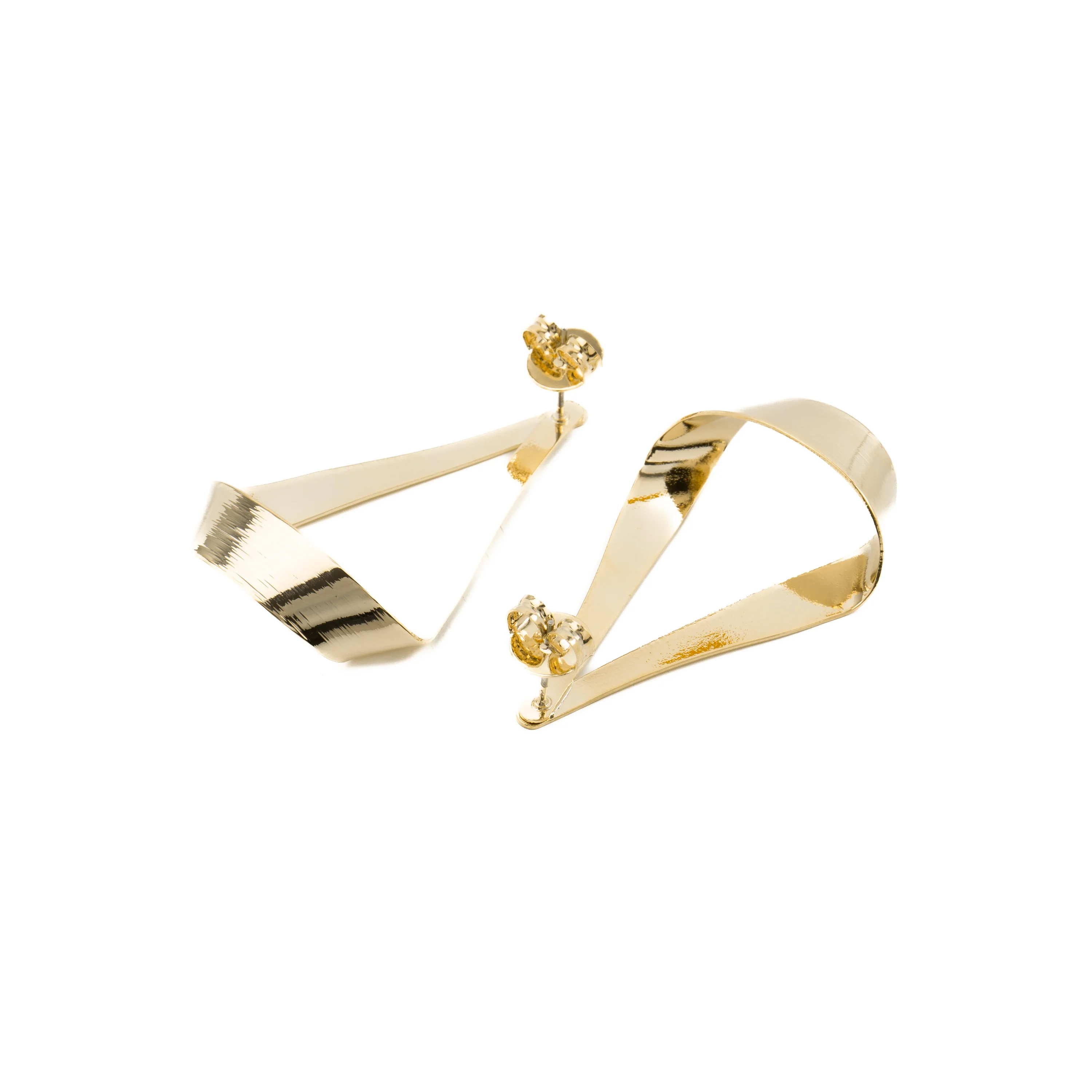 Pendientes acabados en oro amarillo 18K - Anaot - Image 5