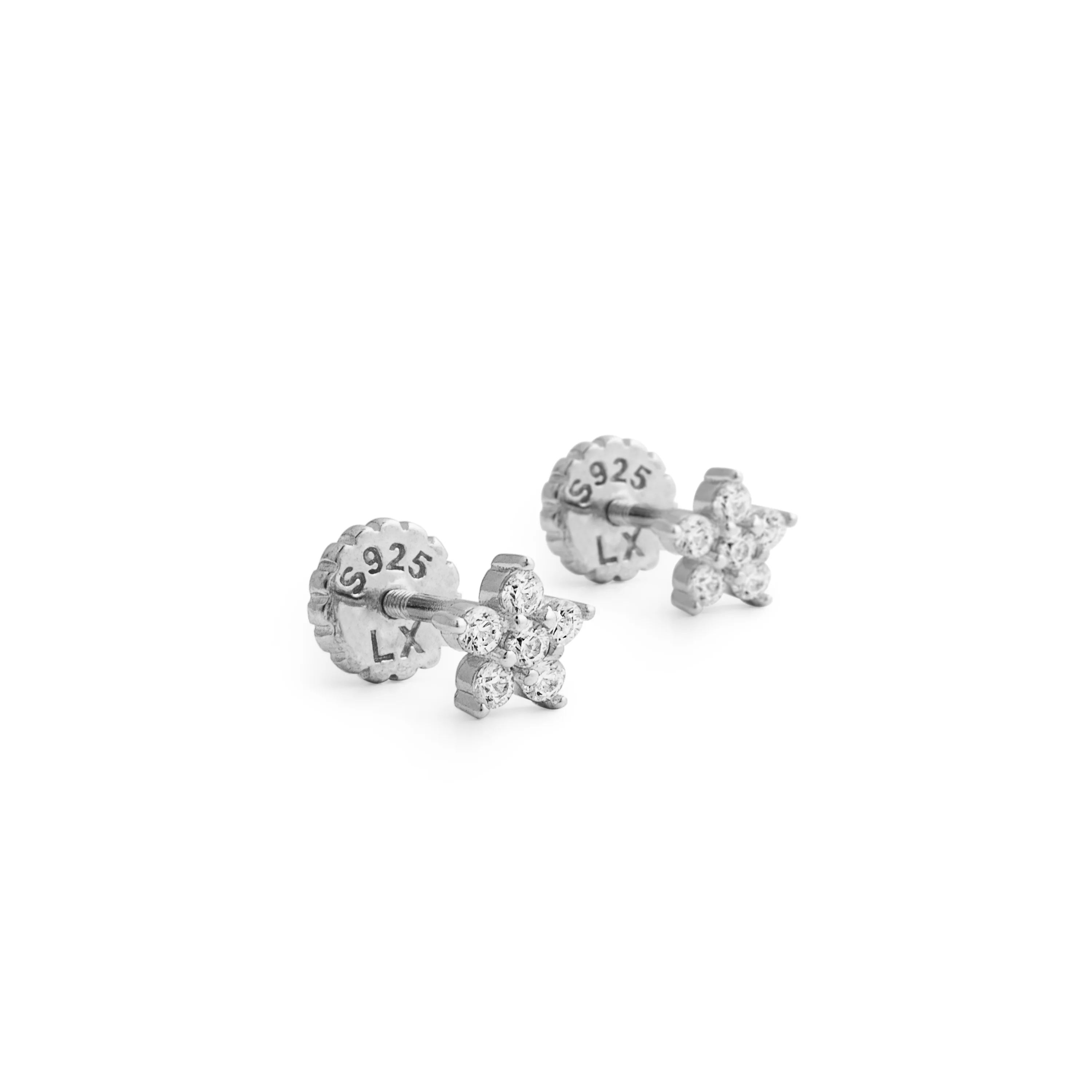 Pendientes de Plata de Ley 925 con Circonita Brillante acabados en rodio - Anba - Image 3