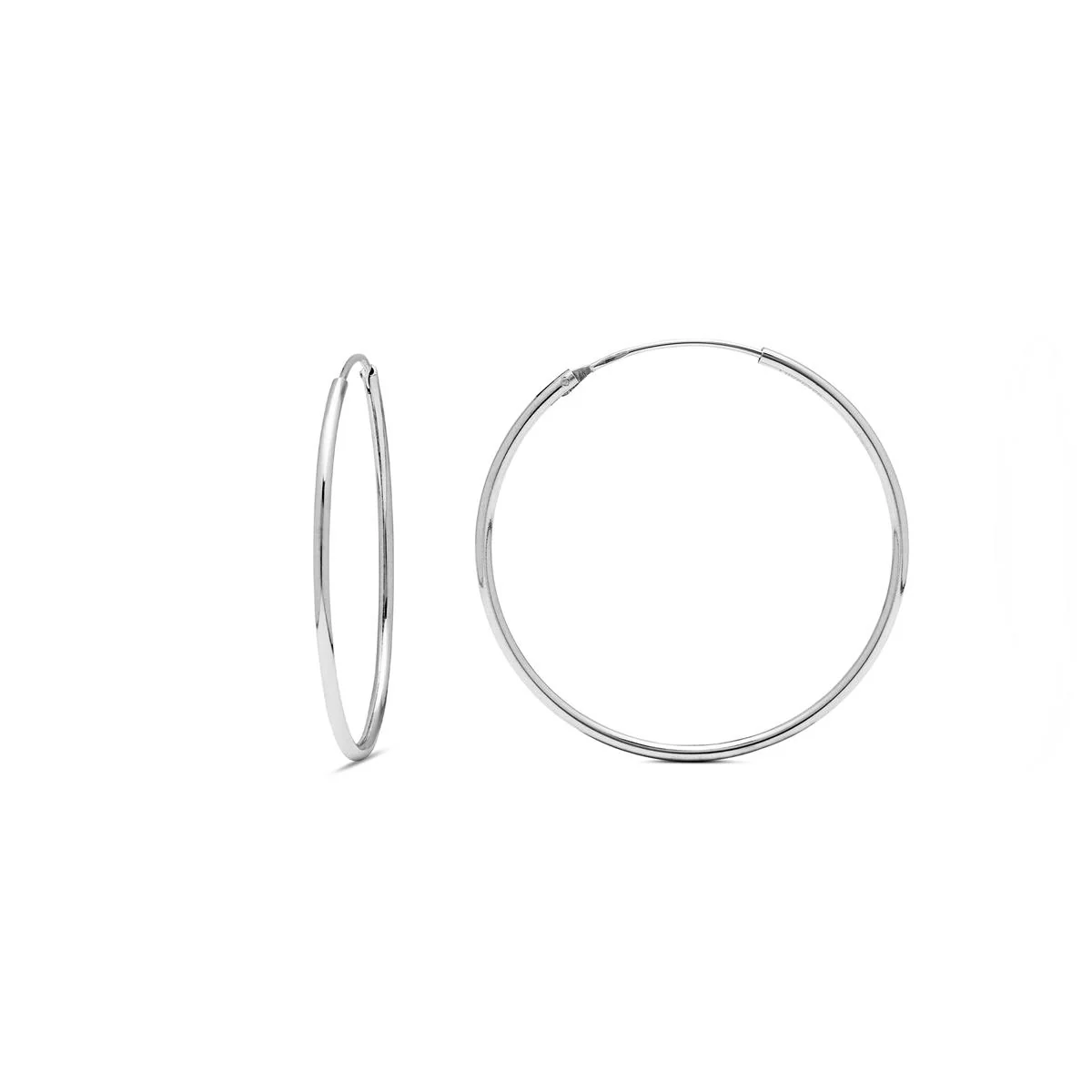 Aros Angar Plata de Ley 925 - 45mm - Angar GRIS