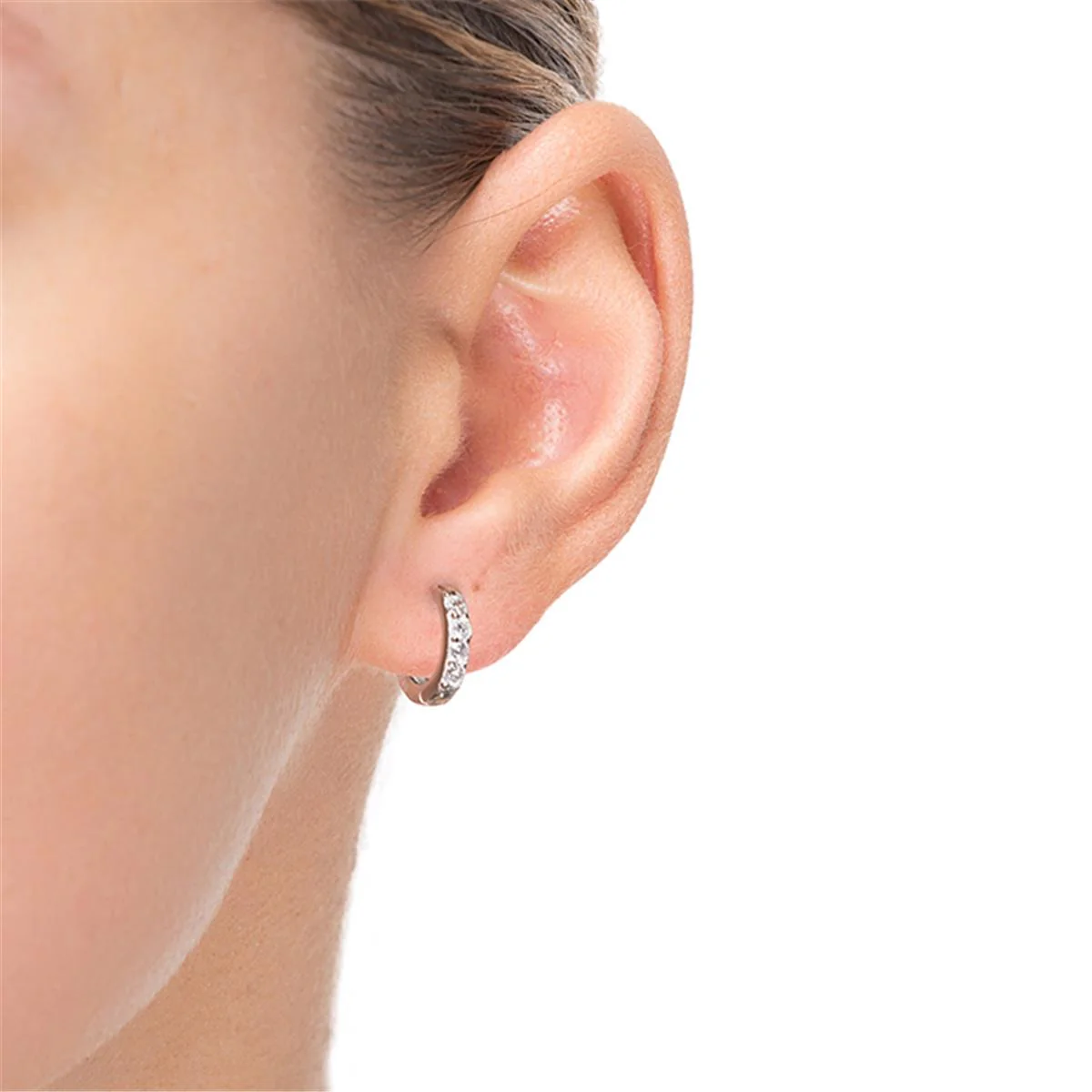 Pendientes Ansung Plata De Ley 925 - Ansung BLANCO - Image 2