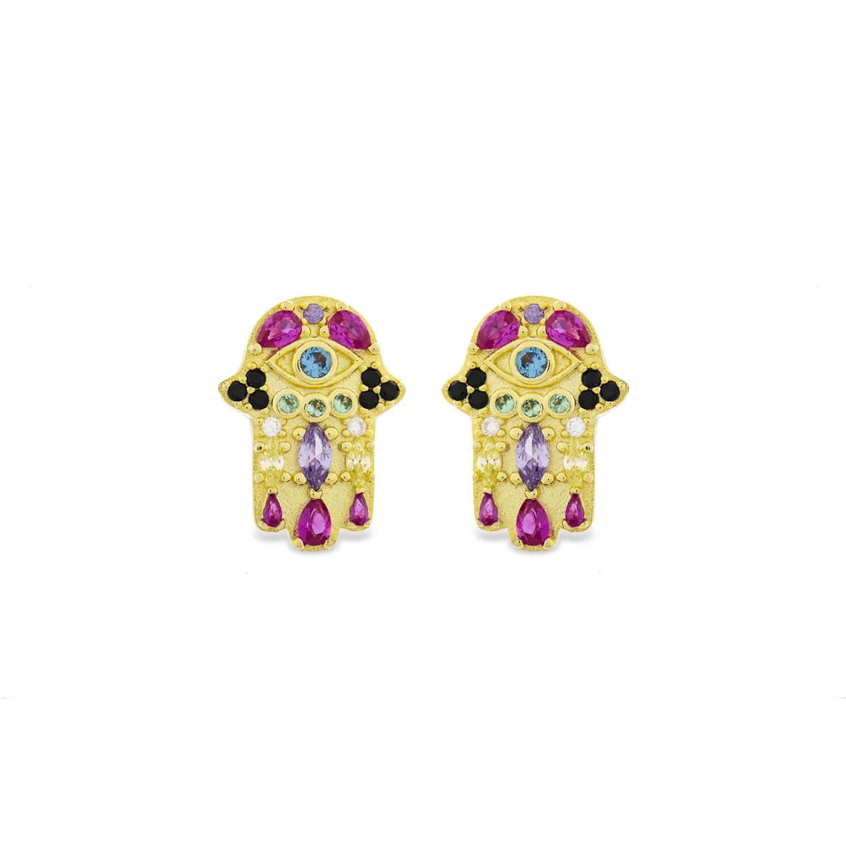 Pendientes Ariris Plata De Ley 925 - Ariris MULTICOLOR