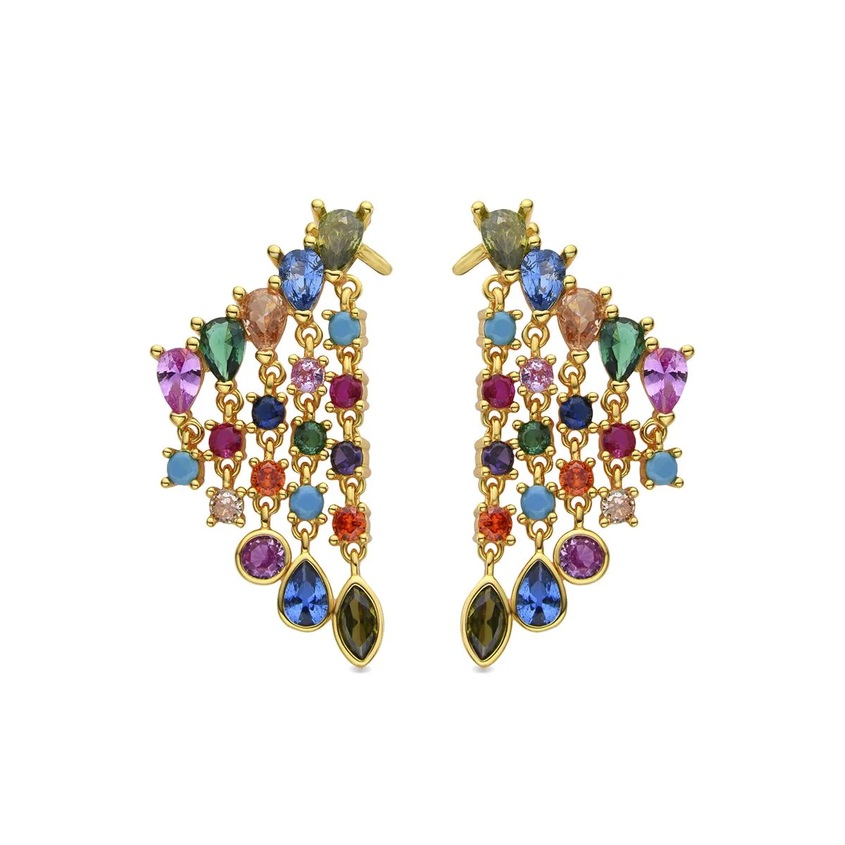 Pendientes Arkai Plata de Ley 925 - Arkai MULTICOLOR