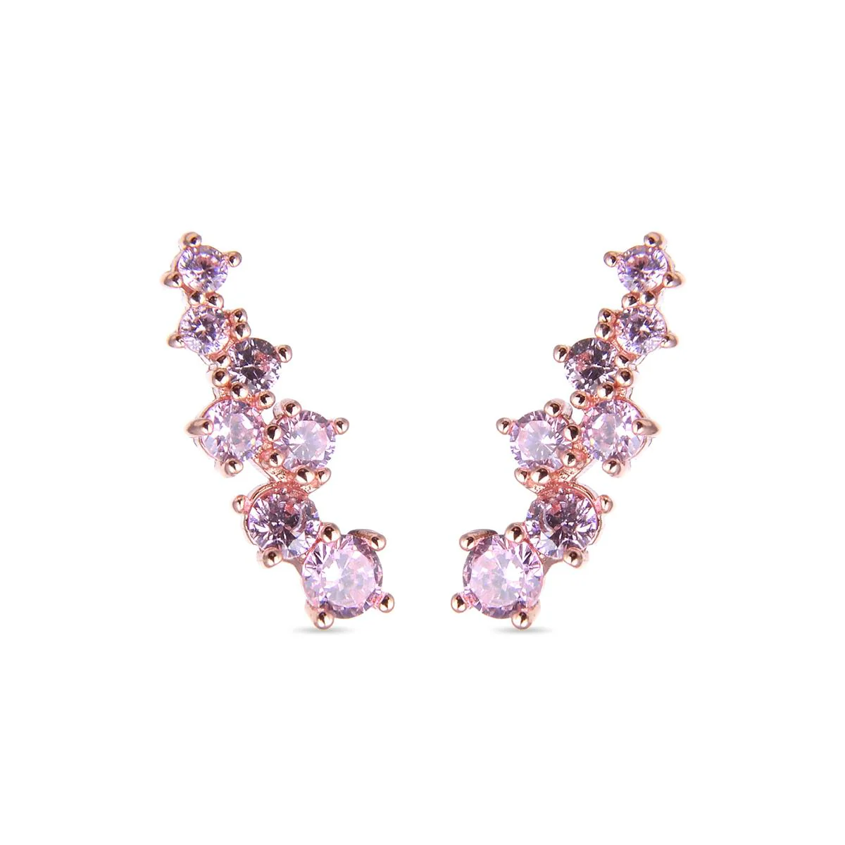 Pendientes Arkil Plata De Ley 925 - Arkil ROSA