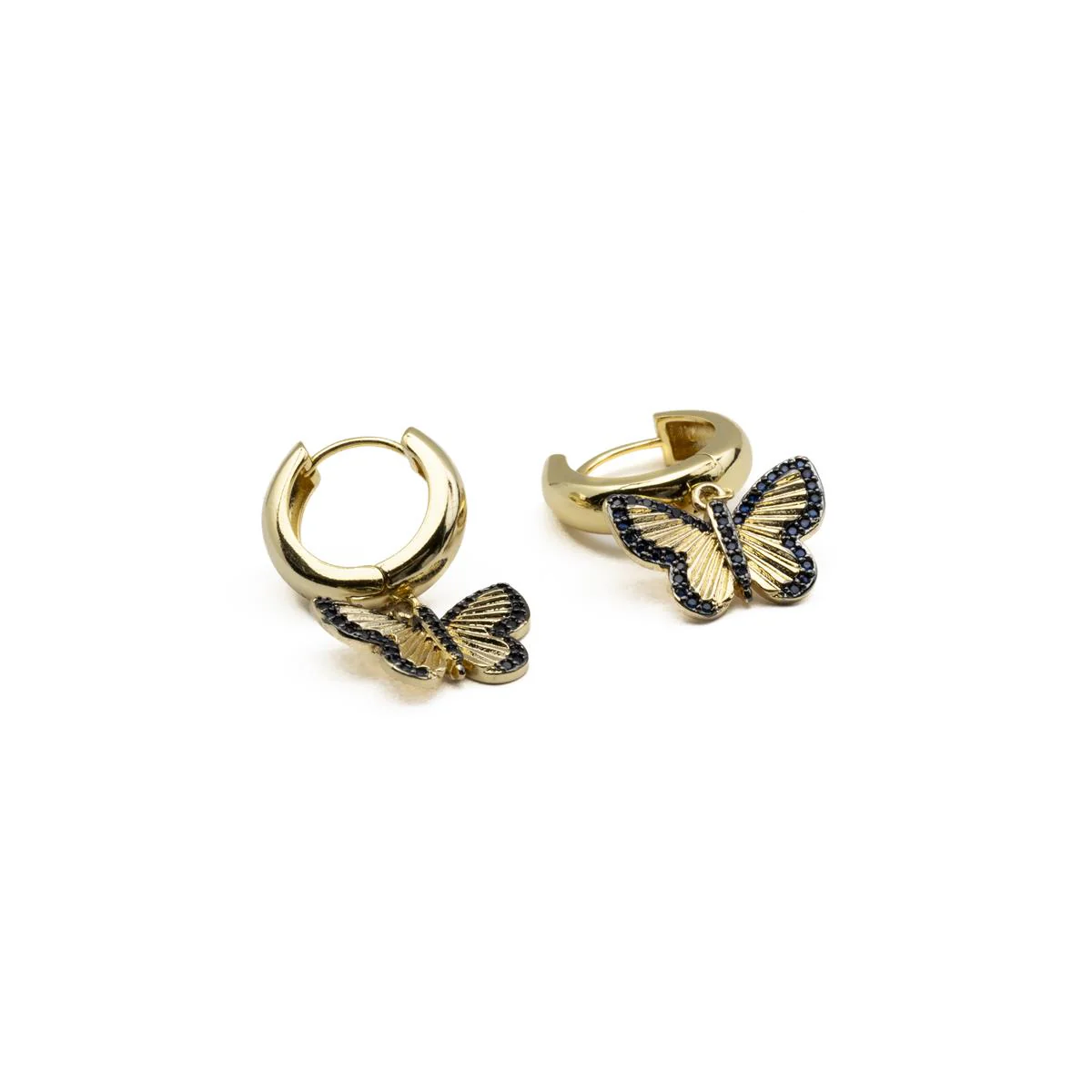 Pendientes Arru acabado oro 18k - Arru AZUL - Image 3