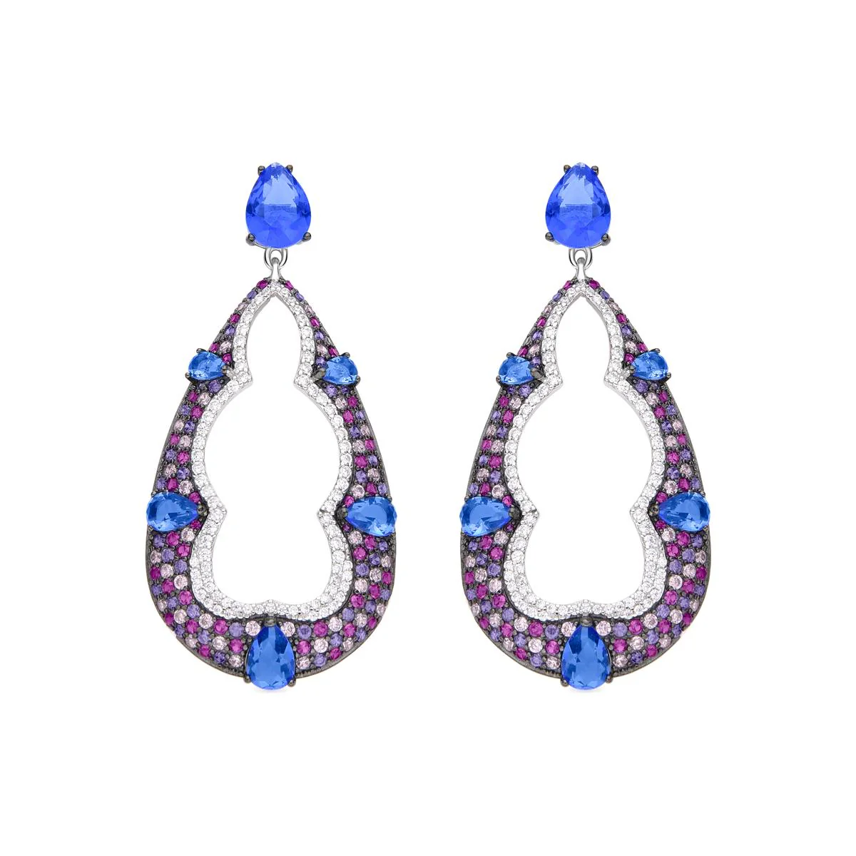 Pendientes Artmed Plata De Ley 925 - Artmed MULTICOLOR