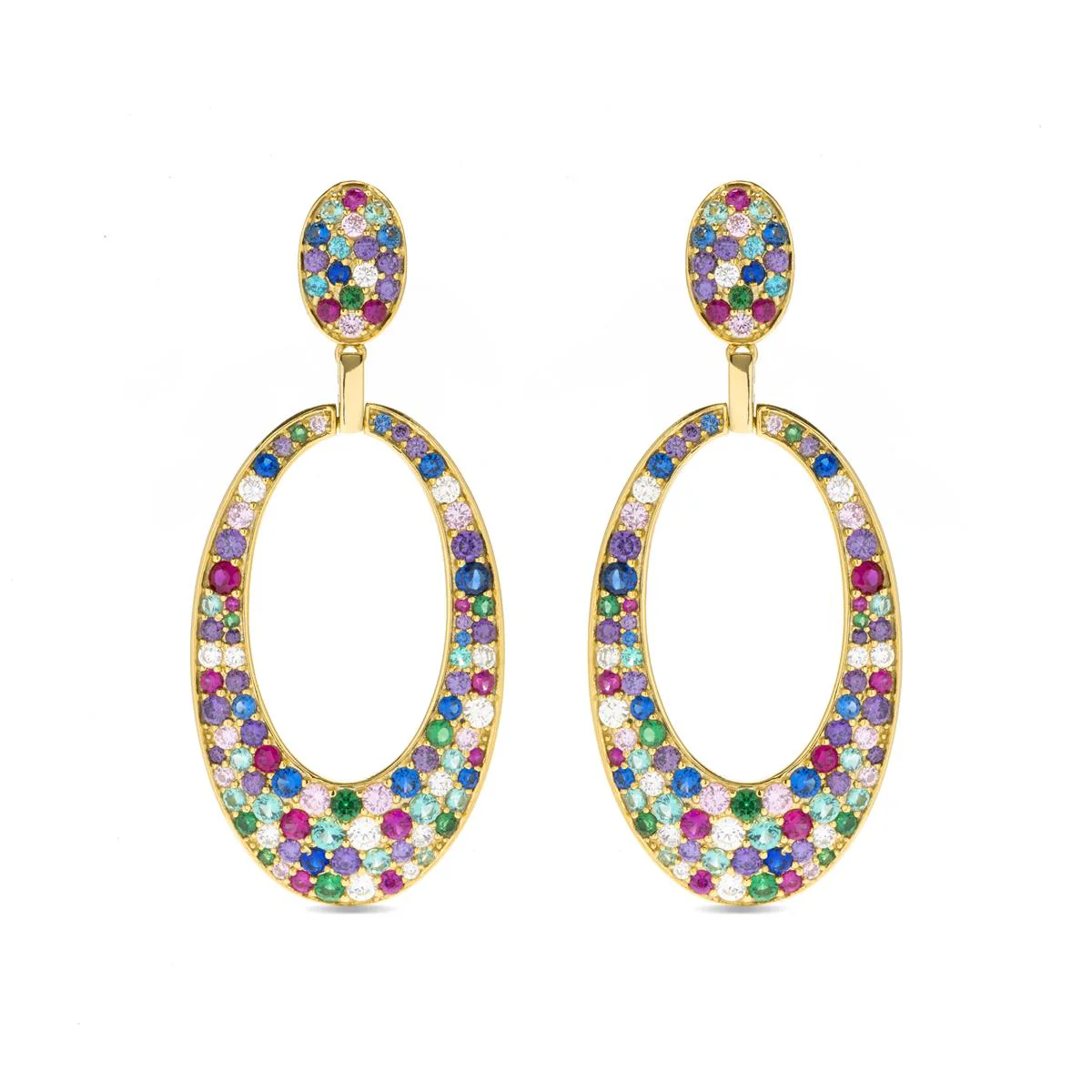 Pendientes Aruk Plata De Ley 925 - Aruk MULTICOLOR