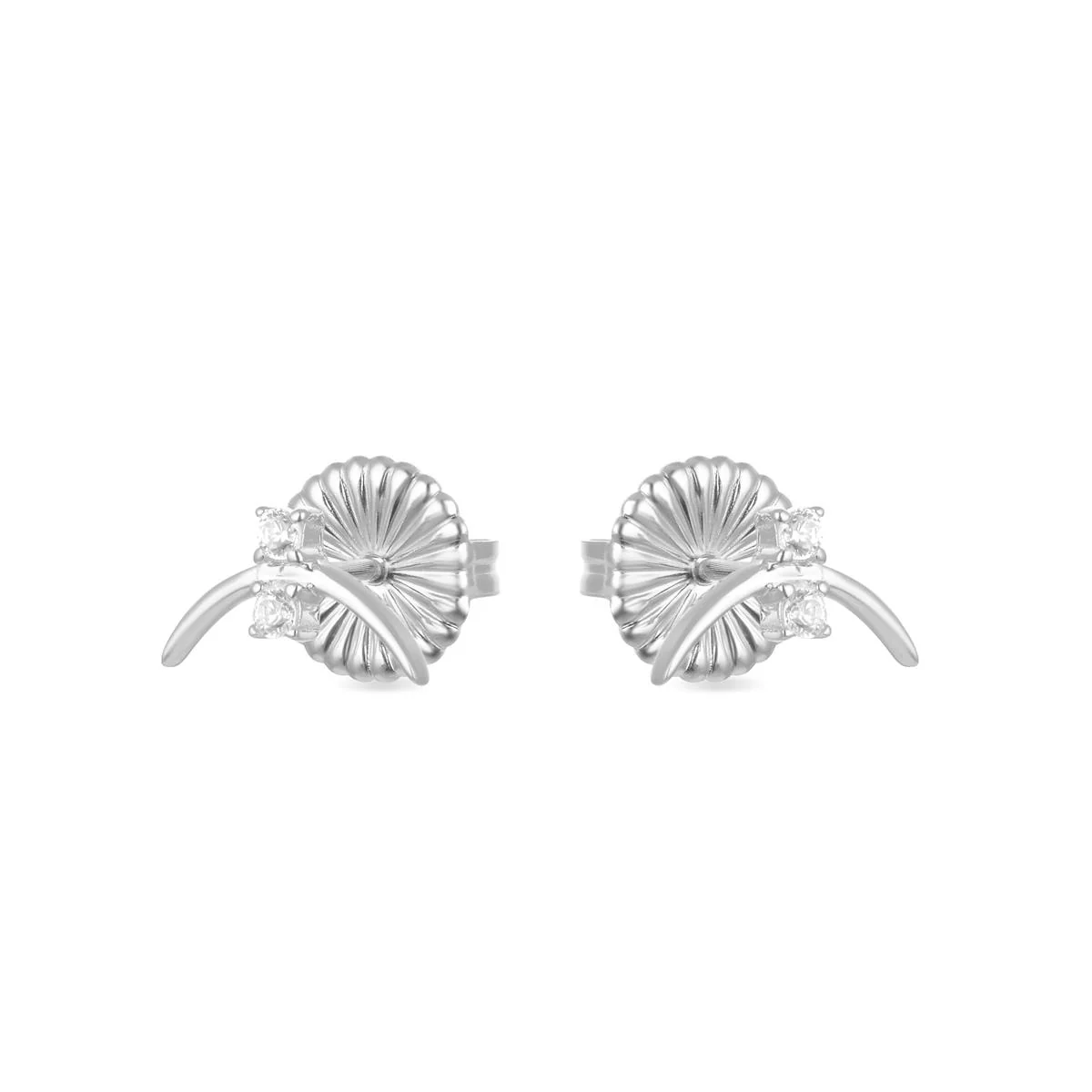 Pendientes Asesh Plata De Ley 925 - Asesh BLANCO - Image 2