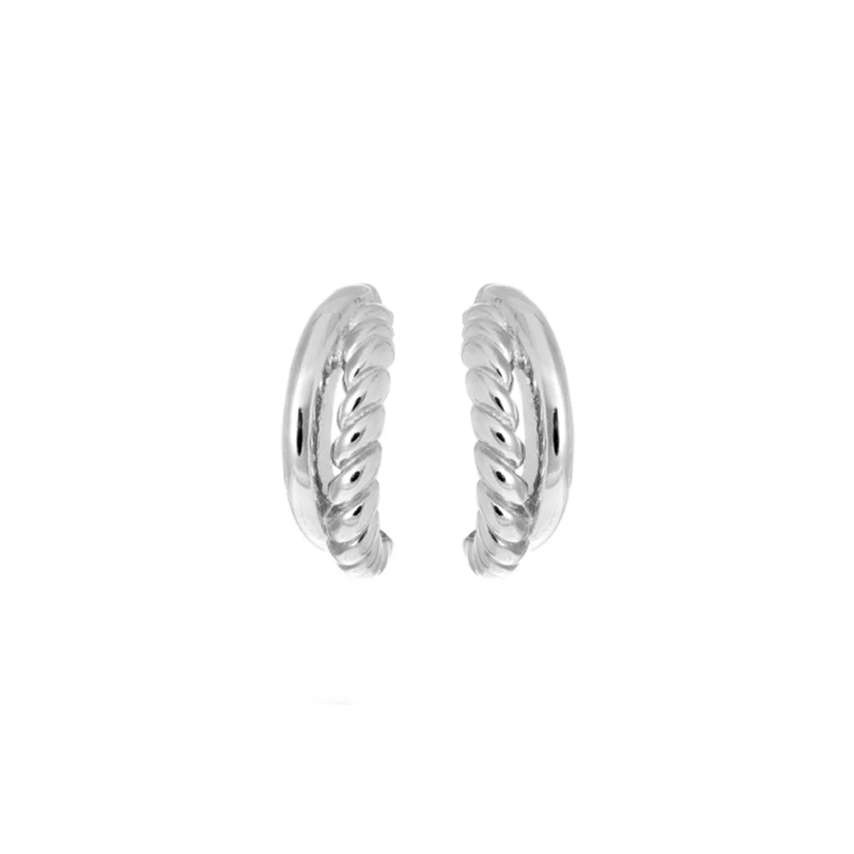 Pendientes Ashna Plata De Ley 925 - Ashna BLANCO - Image 2