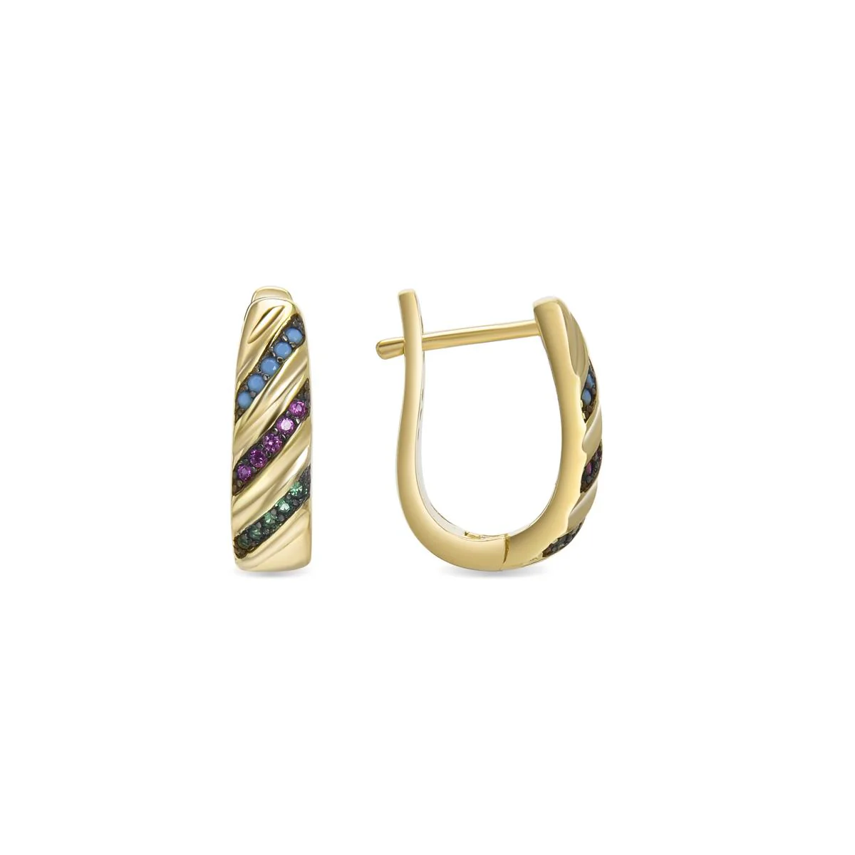Pendientes Ashus Plata De Ley 925 - Ashus MULTICOLOR