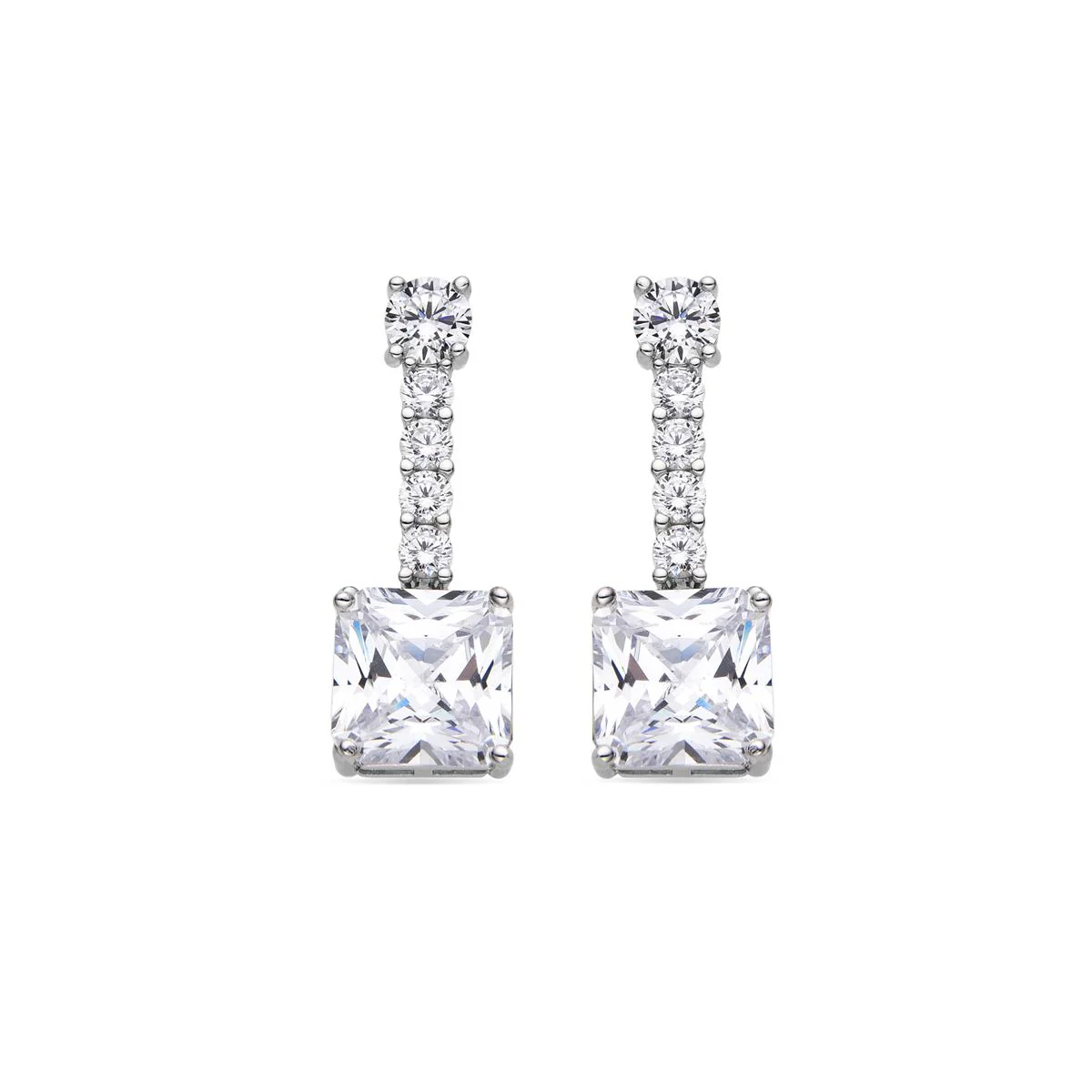 Pendientes Asju Plata de Ley 925 - Asju BLANCO
