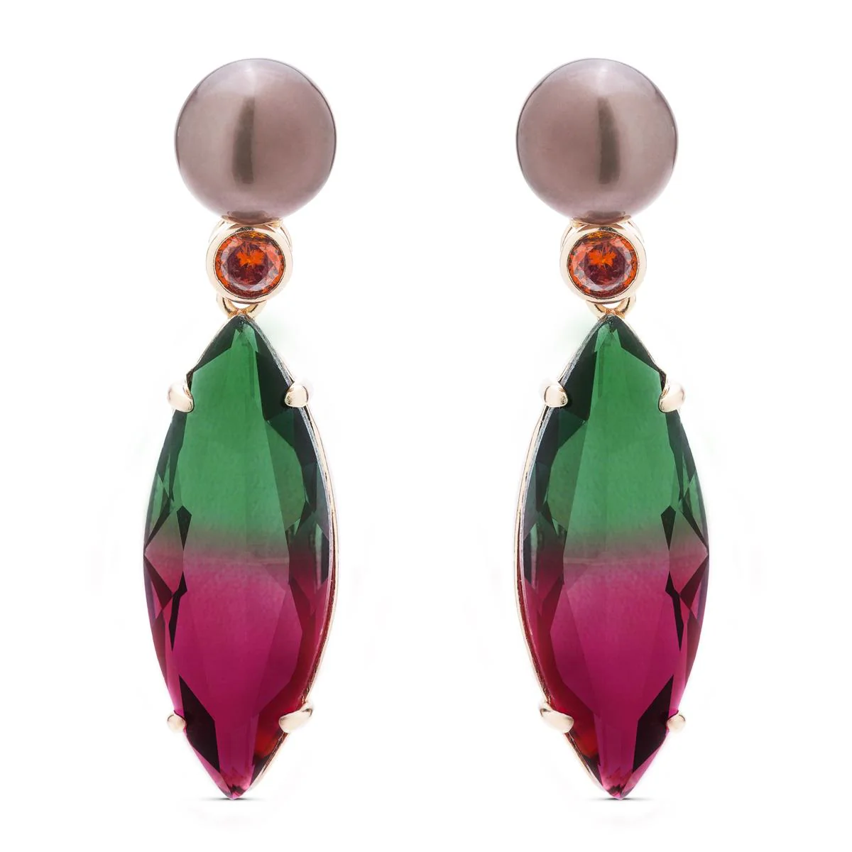 Pendientes Ason Plata De Ley 925 - Ason MULTICOLOR