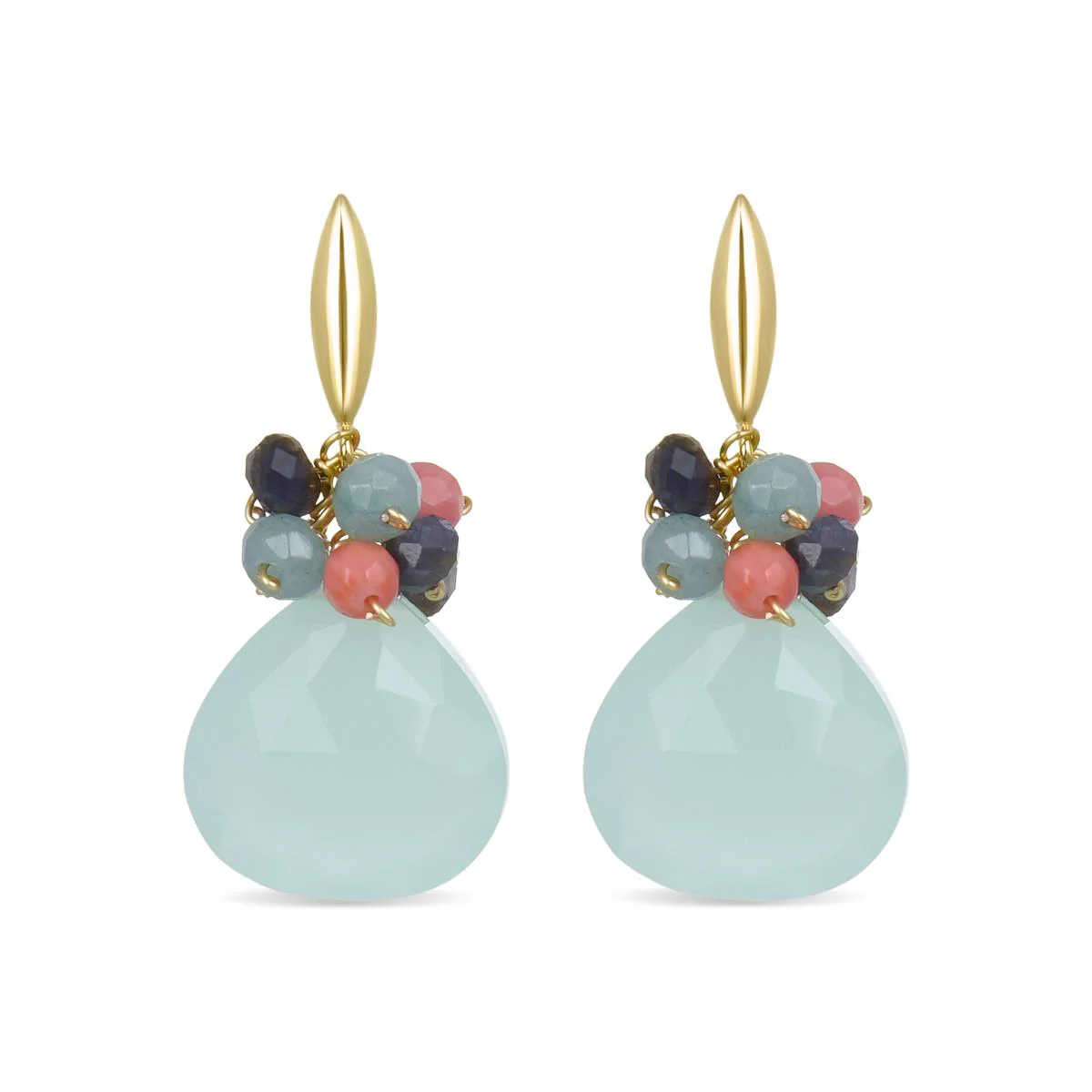 Pendientes Asphora Plata De Ley 925 - Asphora MULTICOLOR