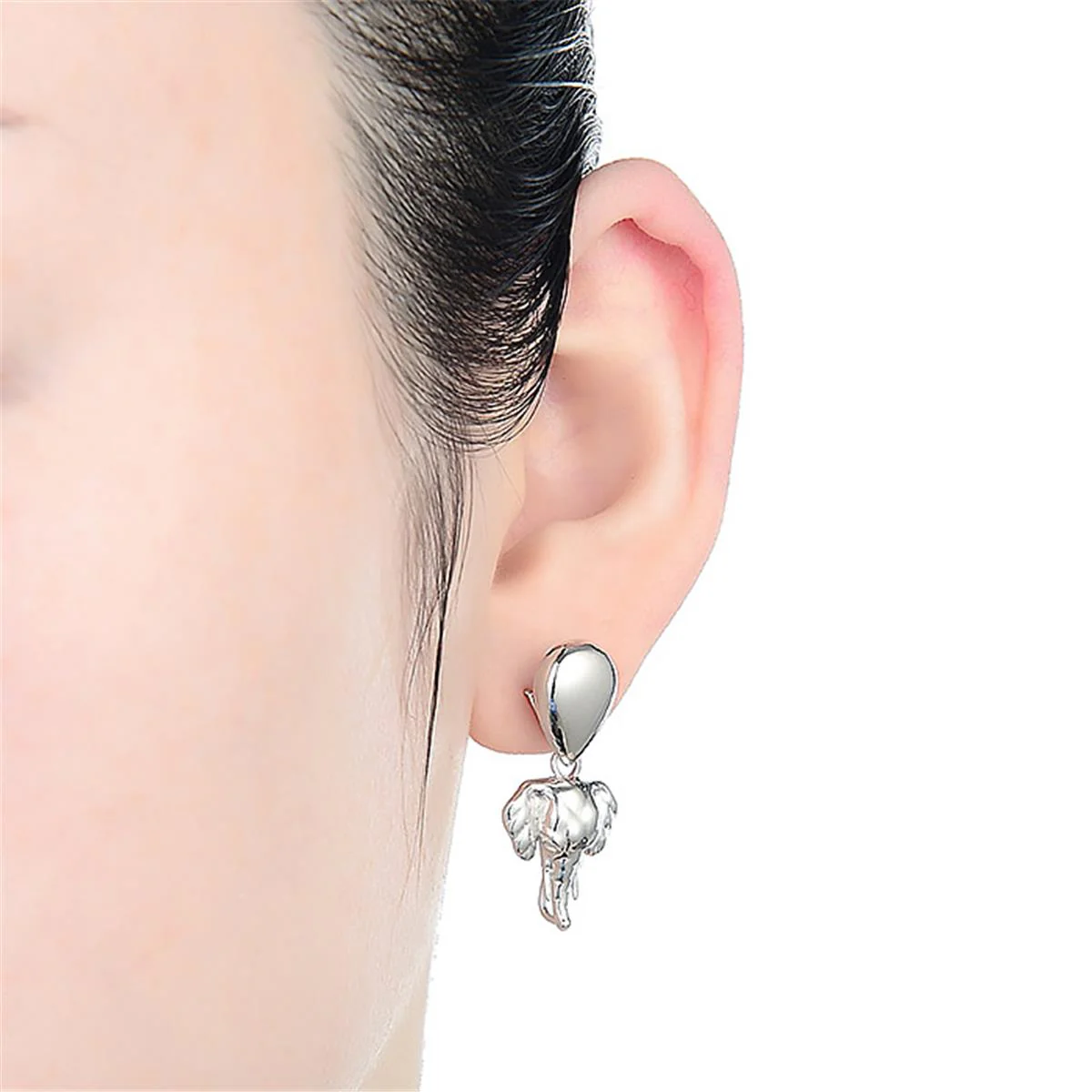 Pendientes Combinables Aste Plata - Aste GRIS - Image 2