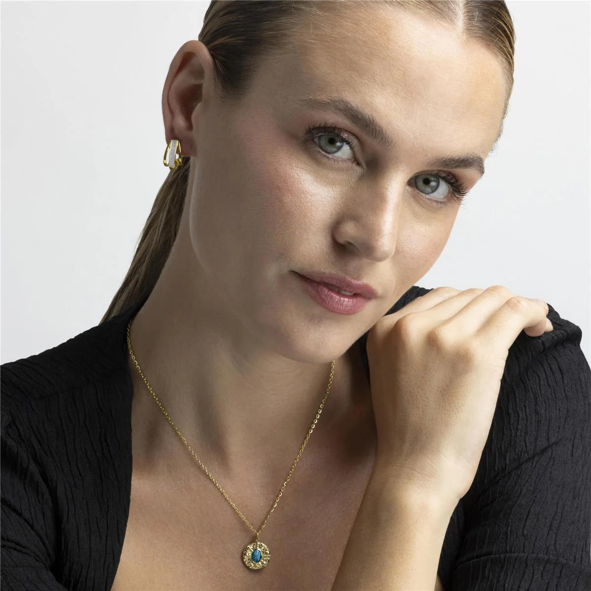 Pendientes Asyt Plata de Ley 925 - Asyt AMARILLO - Image 2