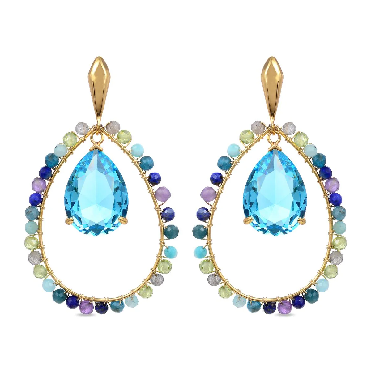 Pendientes Atlada Plata De Ley 925 - Atlada MULTICOLOR