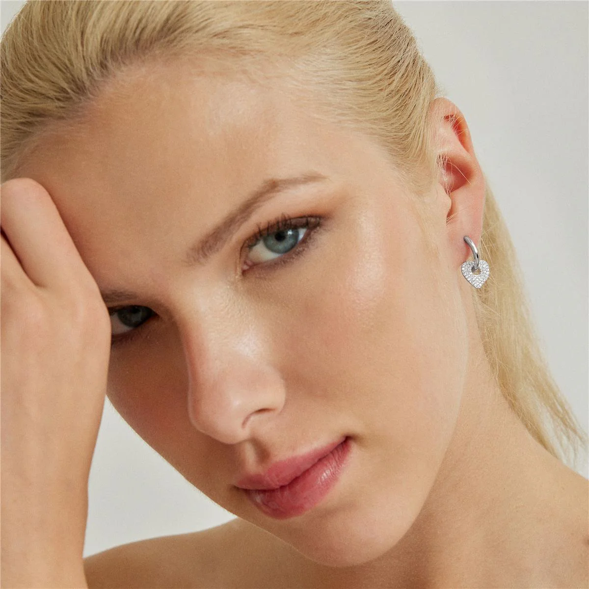 Pendientes Atlan acabado en rodio - Atlan BLANCO - Image 2