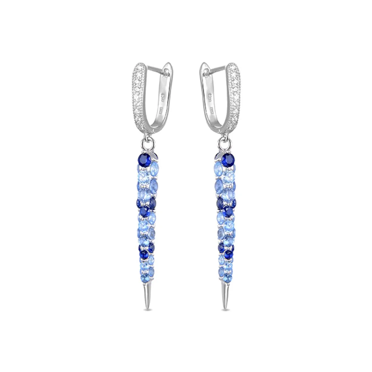 Pendientes Atli Plata De Ley 925 - Atli AZUL - Image 2
