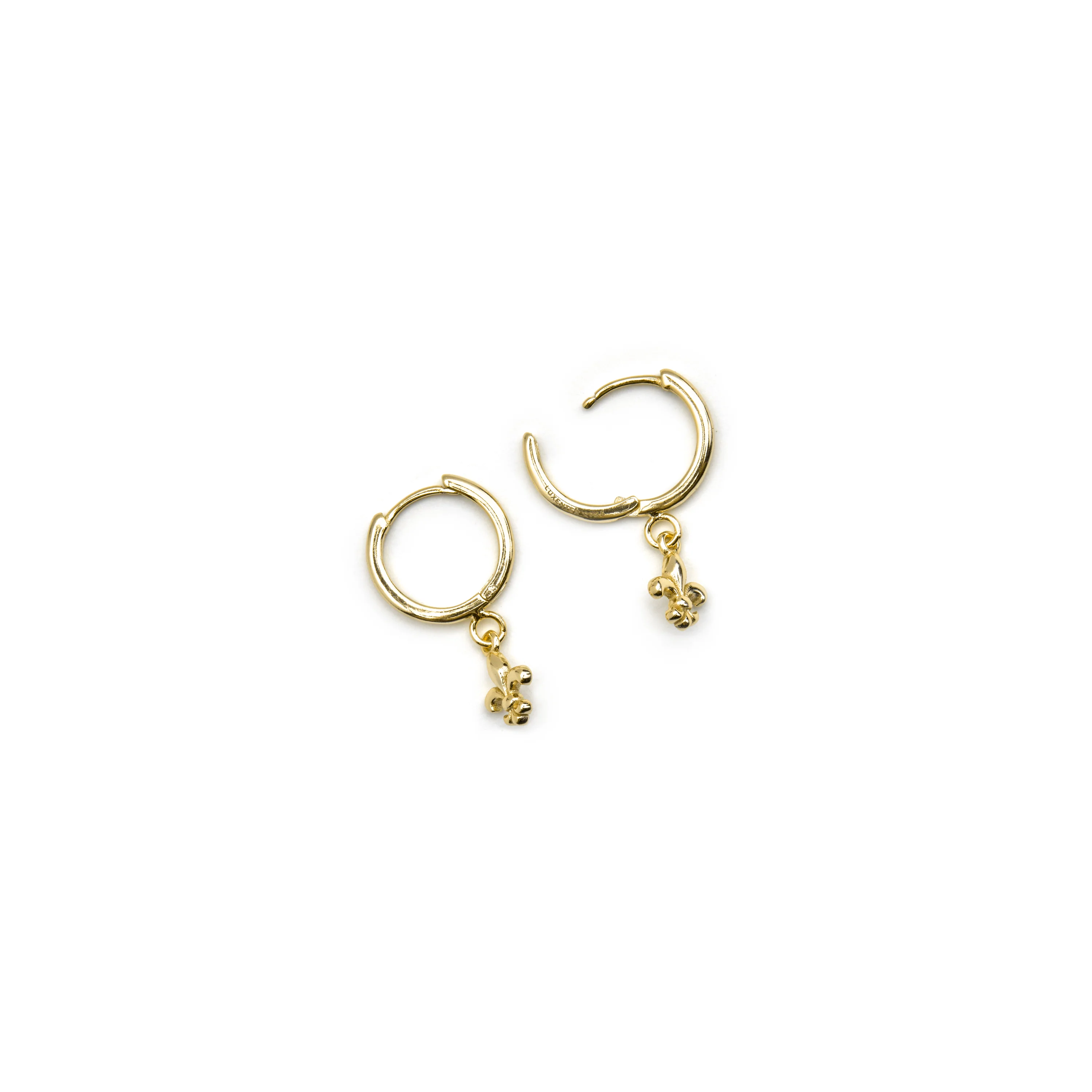 Pendientes de Plata de Ley 925 Acabado Oro de 18K - Atlo - Image 4