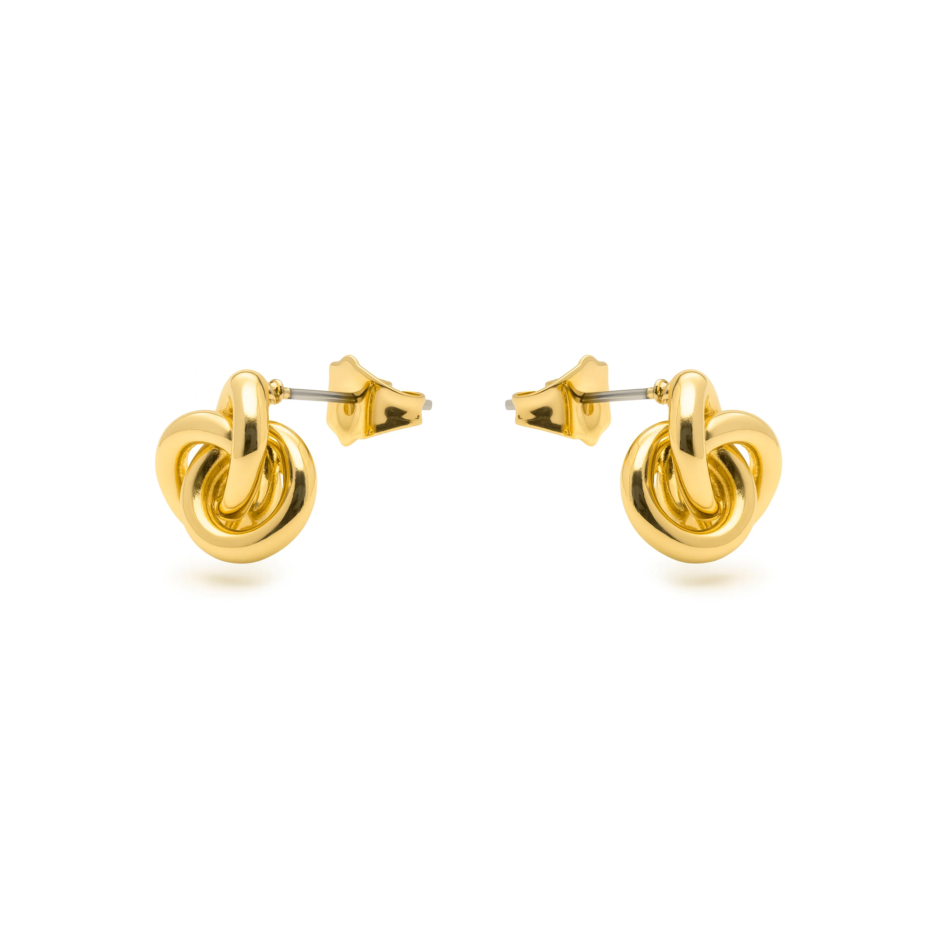 Pendientes acabado en oro amarillo 18k - Atoe - Image 3