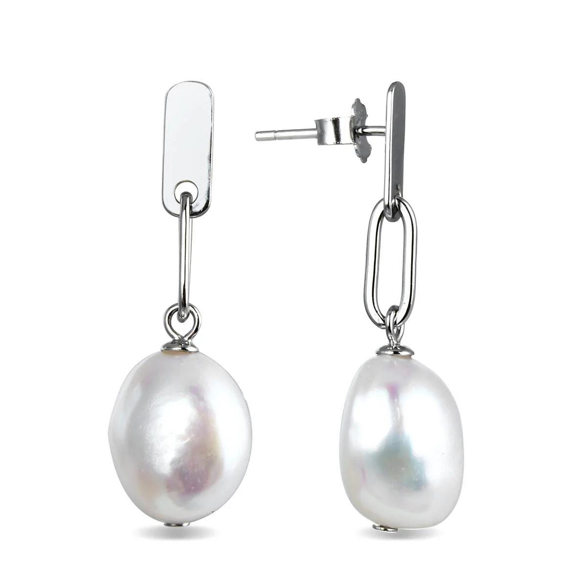 Pendientes Auma Plata De Ley 925 - Auma BLANCO