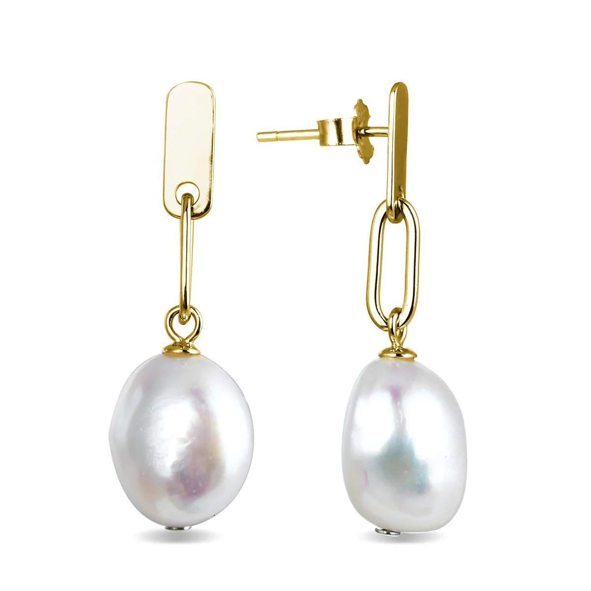Pendientes Auma Plata De Ley 925 - Auma BLANCO