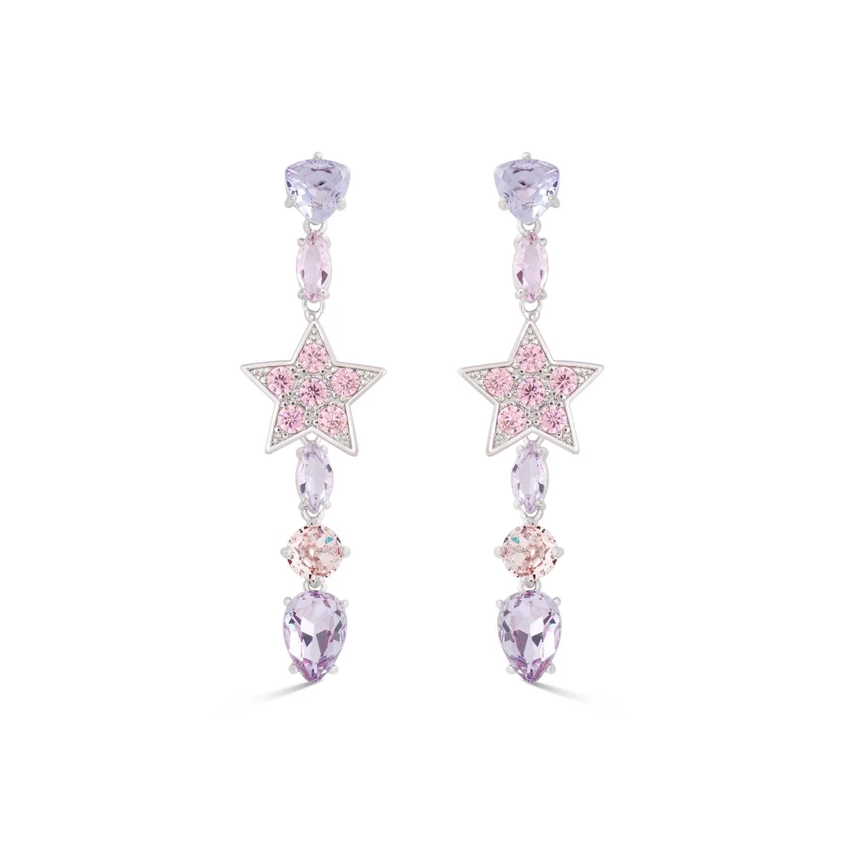 Pendientes Auz acabado en Rodio - Auz MULTICOLOR