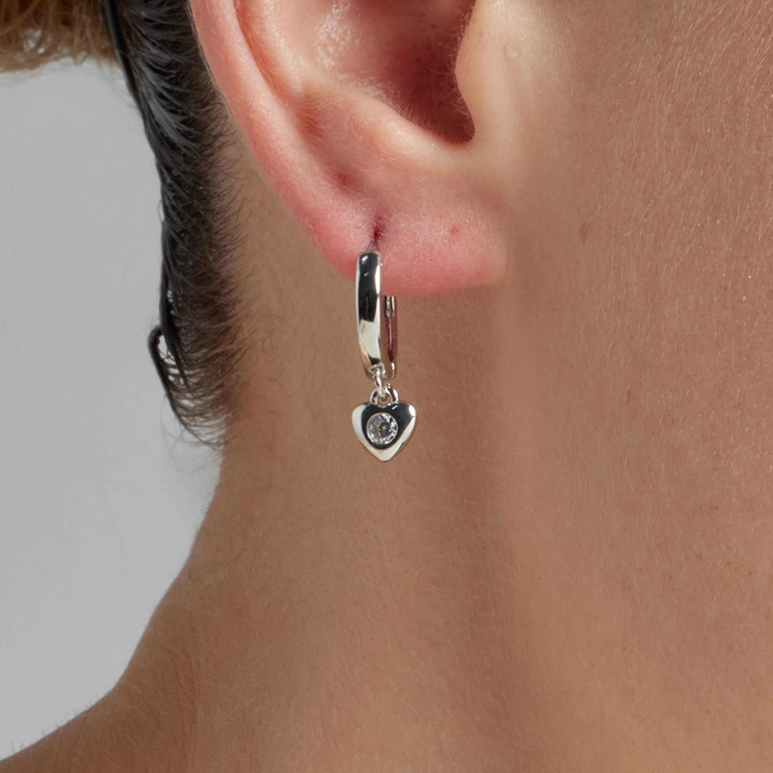 Pendientes de Circonita Brillante acabados en rodio - Award - Image 4