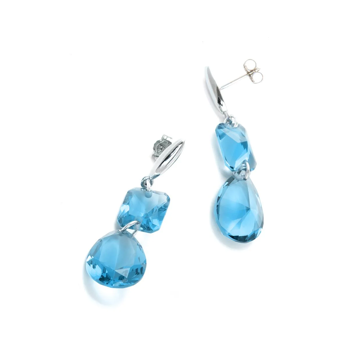 Pendientes Axeborne Plata De Ley 925 - Axeborne AZUL - Image 2
