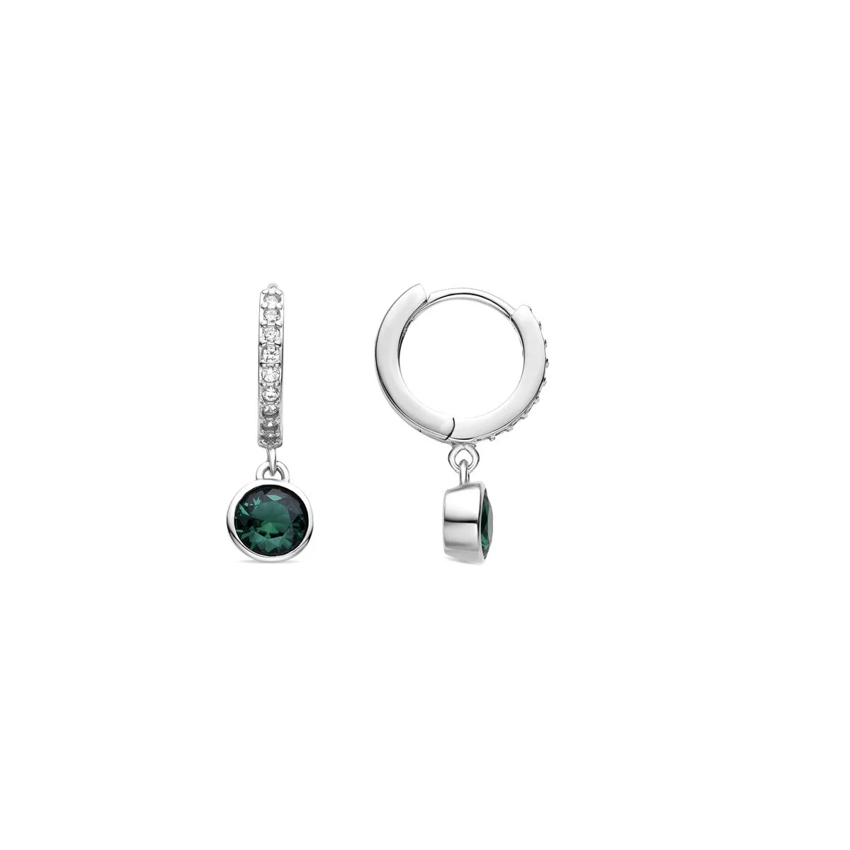 Pendientes Ayxa Plata de Ley 925 - Ayxa VERDE