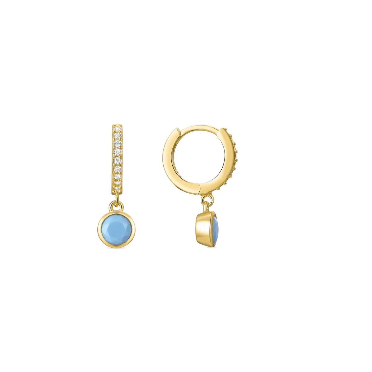 Pendientes Ayxa Plata De Ley 925 - Ayxa AZUL