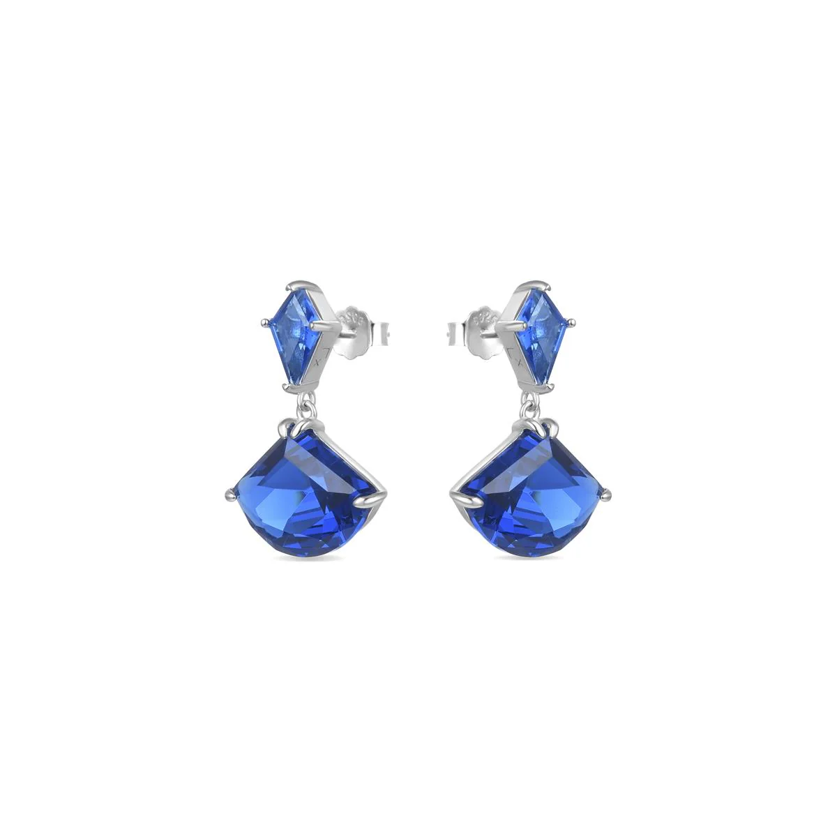 Pendientes Babbu Plata De Ley 925 - Babbu AZUL - Image 2