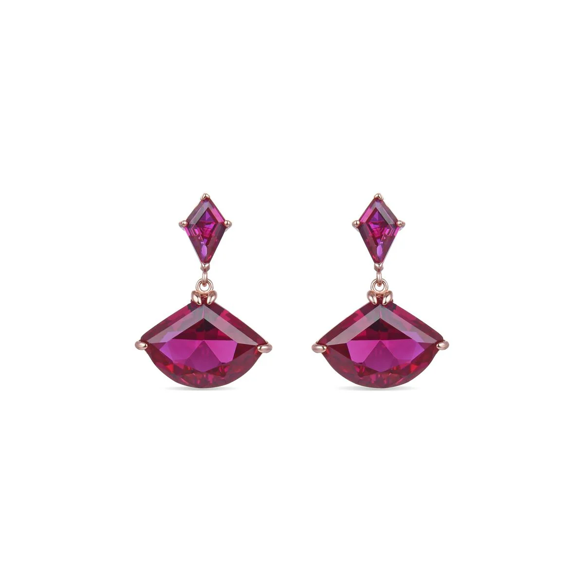 Pendientes Babbu Plata De Ley 925 - Babbu ROJO