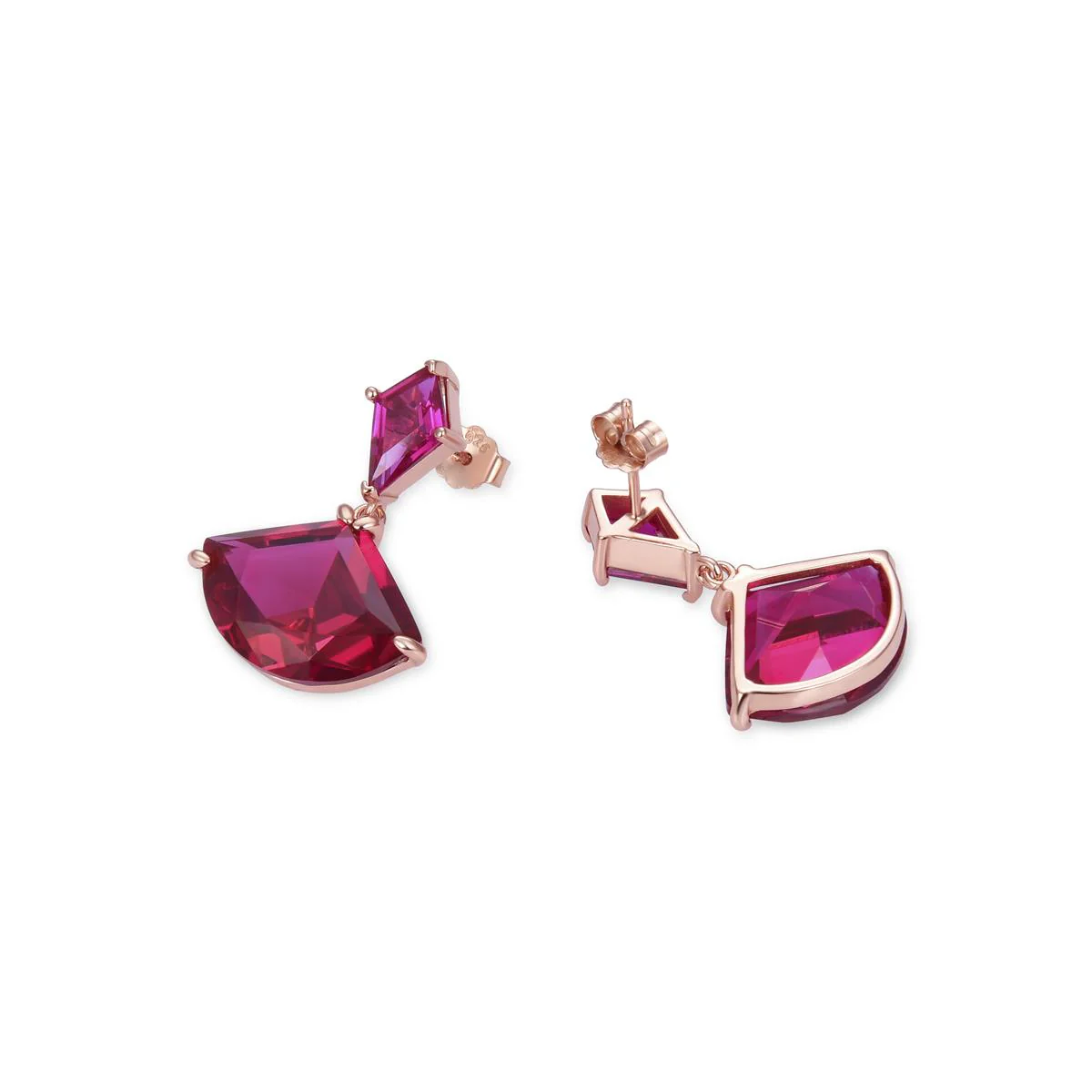 Pendientes Babbu Plata De Ley 925 - Babbu ROJO - Image 3