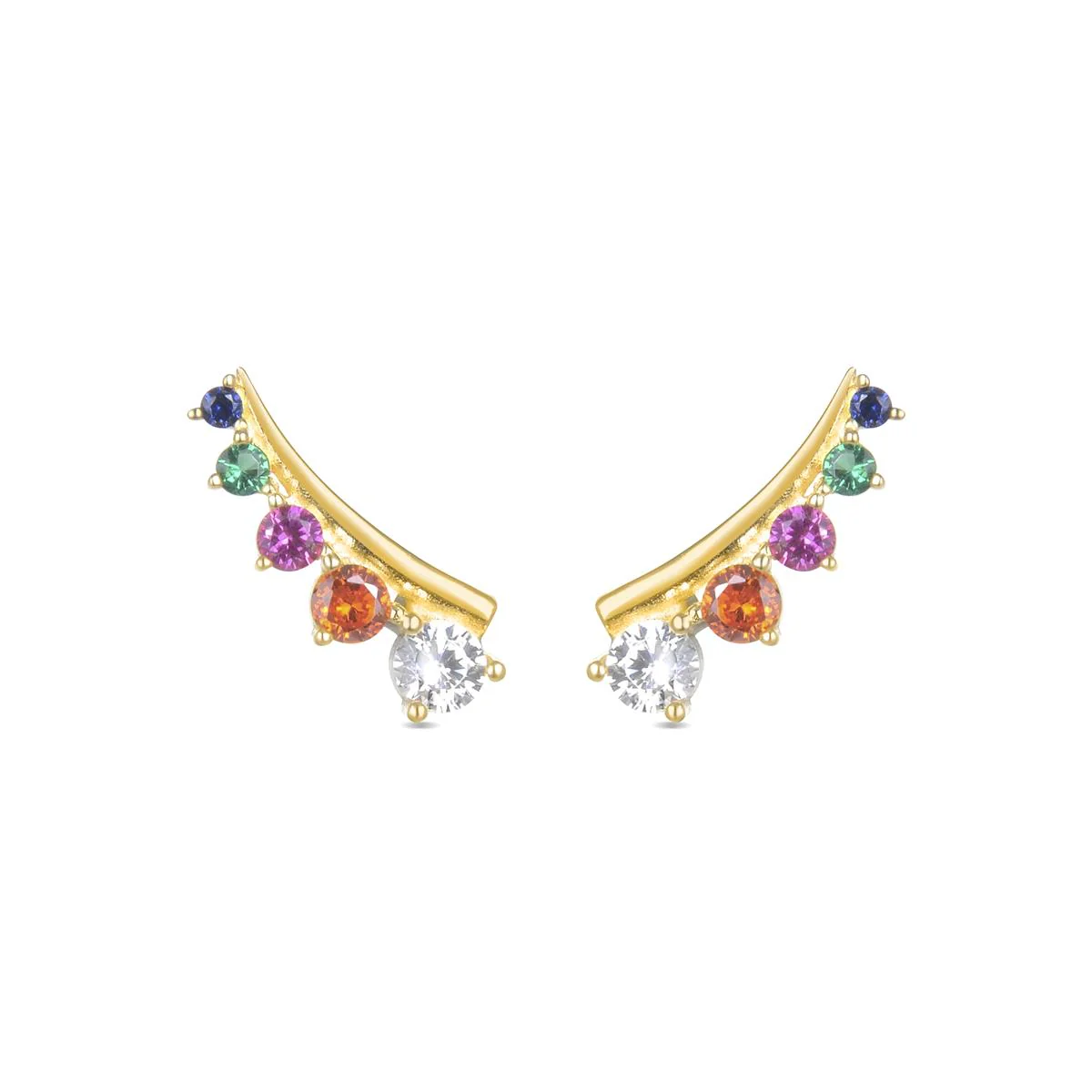 Pendientes Babeel Plata De Ley 925 - Babeel MULTICOLOR