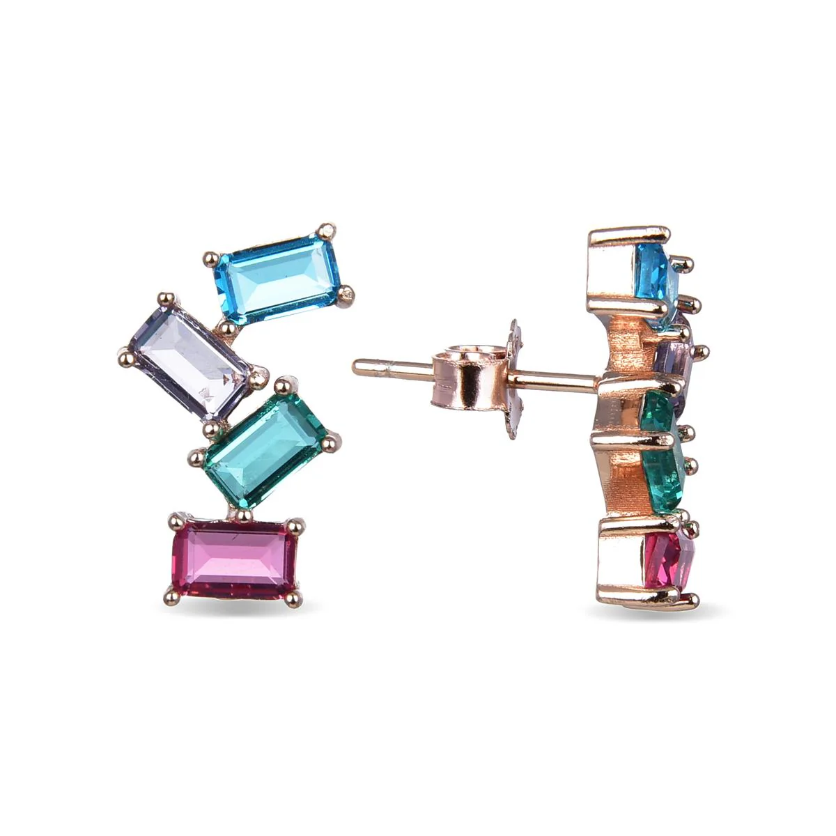 Pendientes Baru Plata De Ley 925 - Baru MULTICOLOR