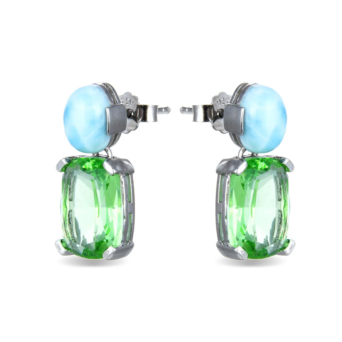 Pendientes Bary Plata De Ley 925 - Bary MULTICOLOR - Image 2