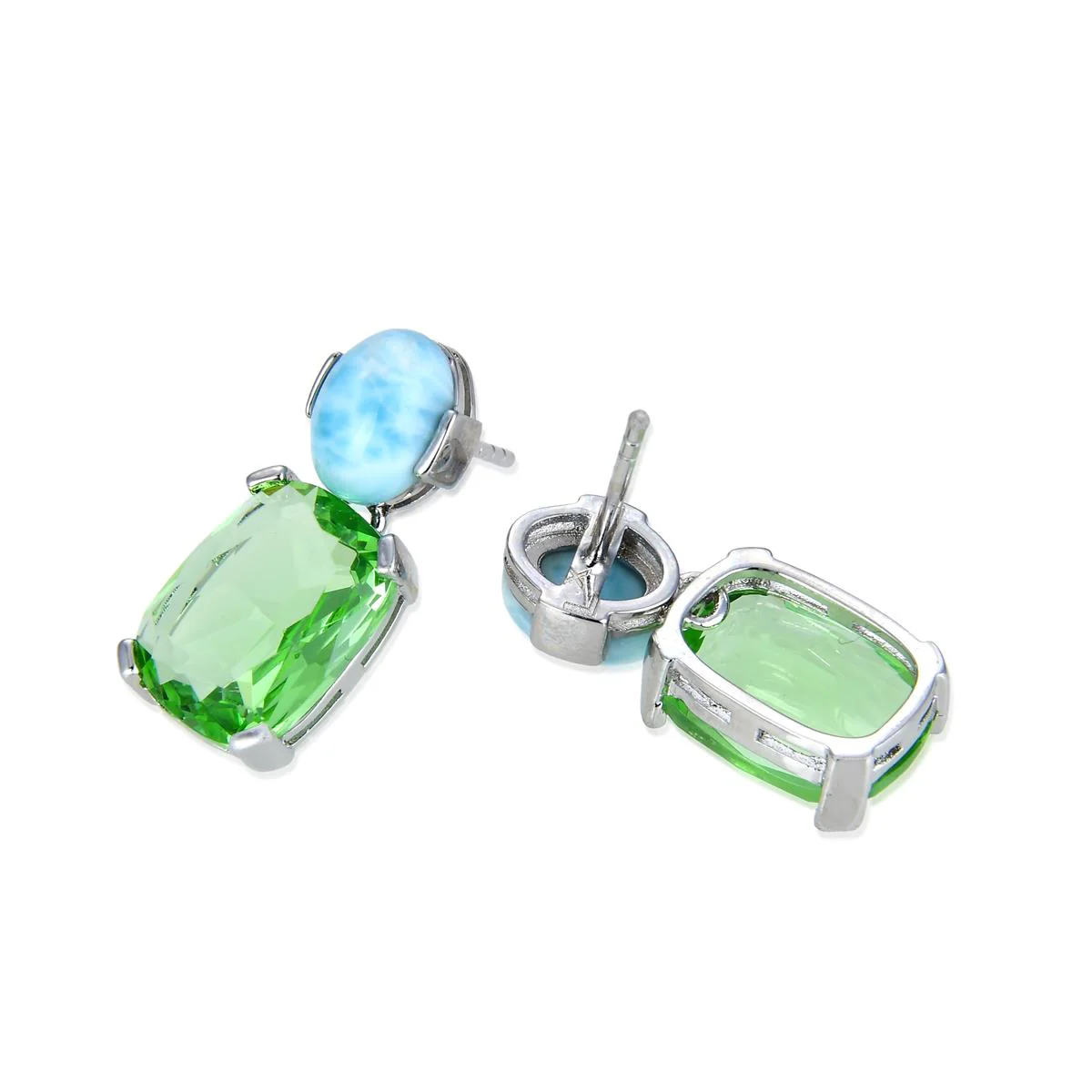 Pendientes Bary Plata De Ley 925 - Bary MULTICOLOR - Image 3
