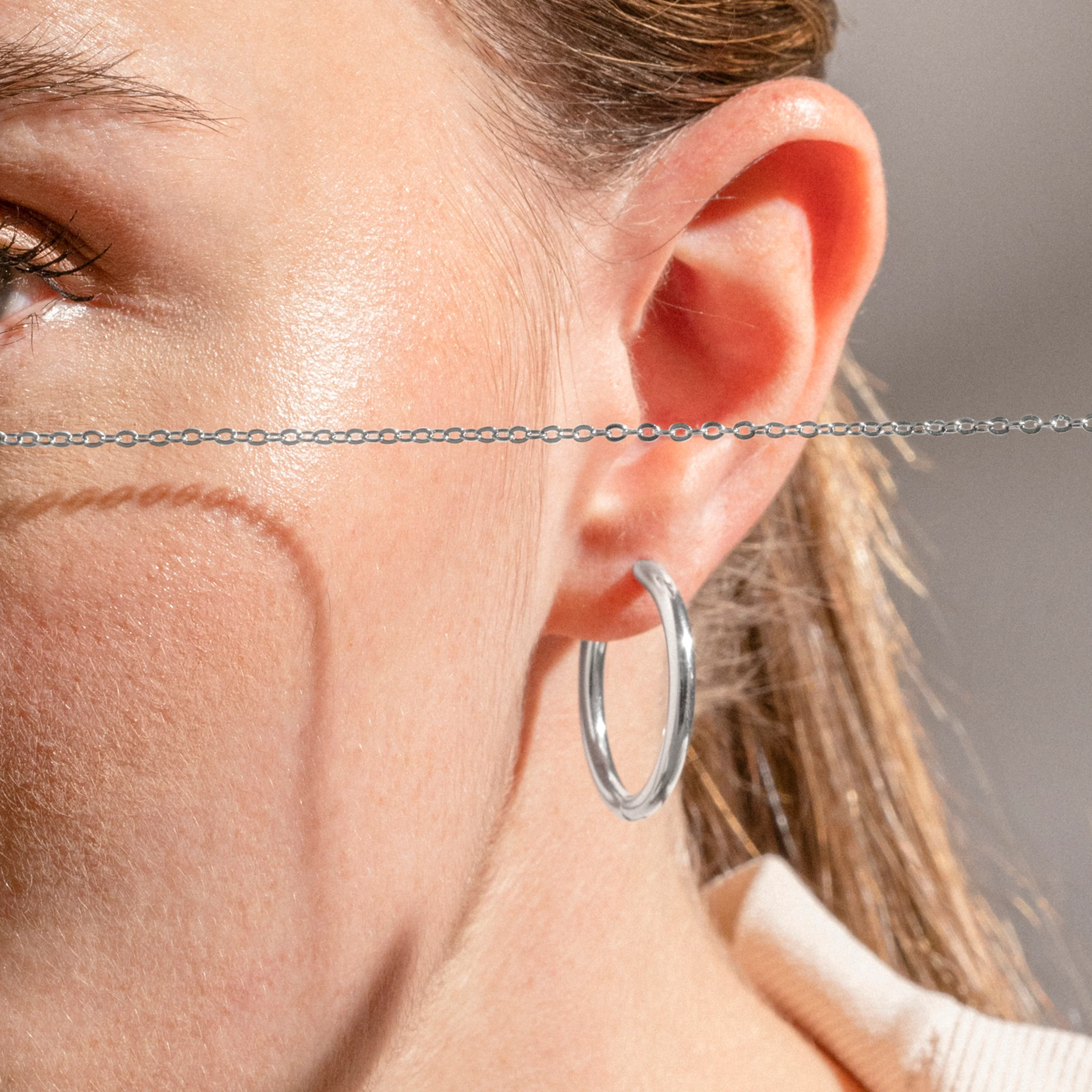 Pendientes acabado plata - Basem - Image 3