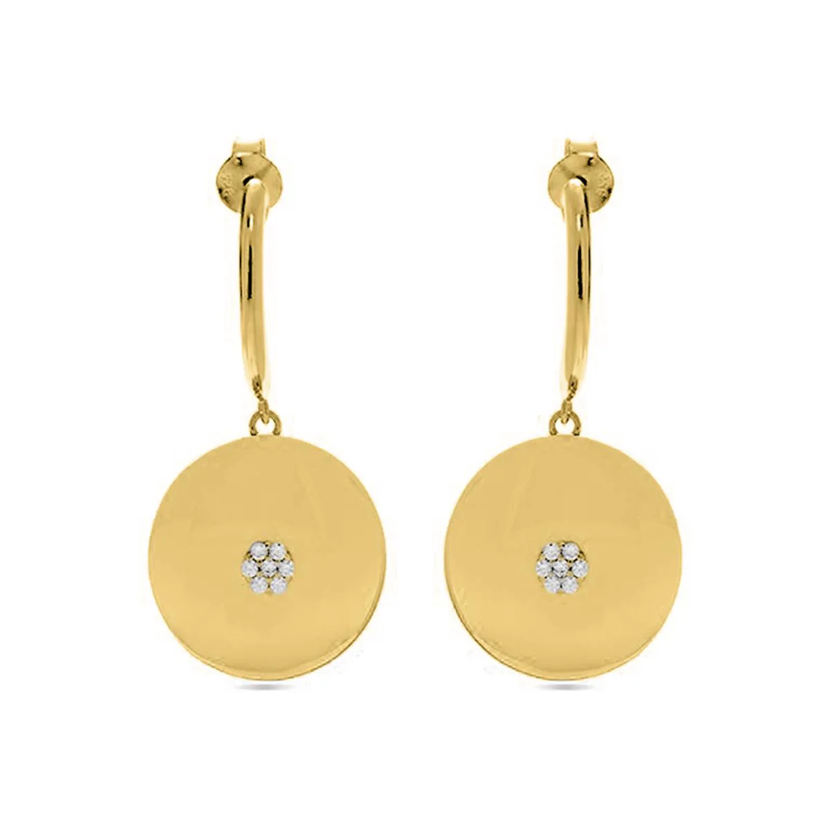 Pendientes Bayog Plata De Ley 925 - Bayog AMARILLO