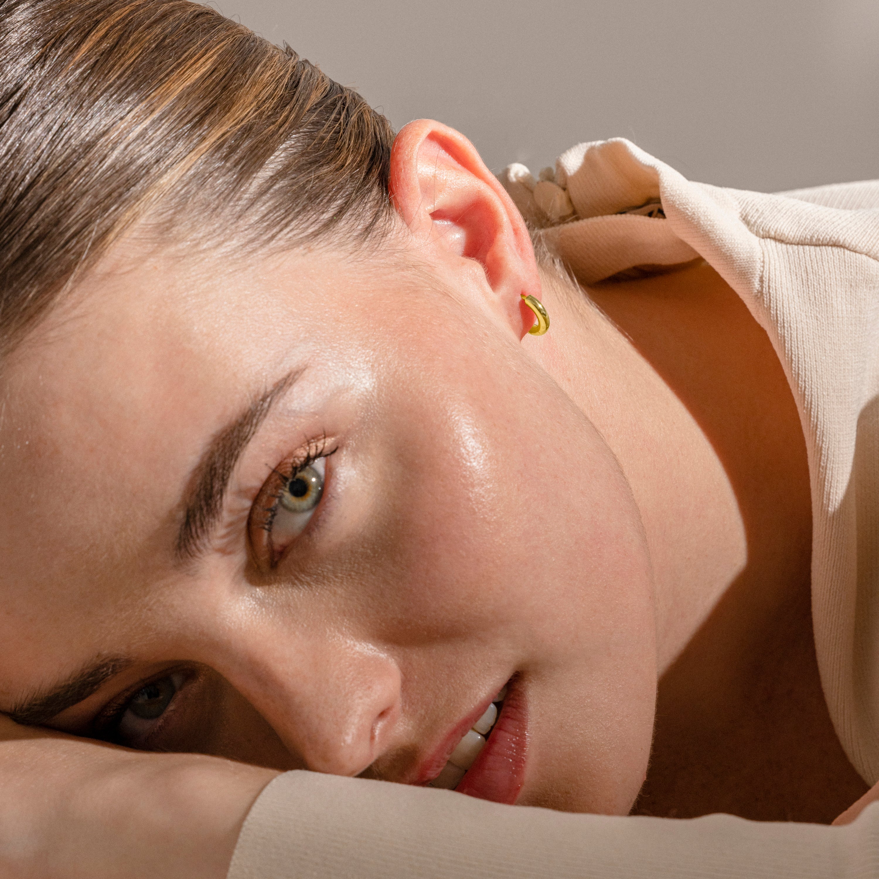 Pendientes acabado oro 18K - Bradwa - Image 2