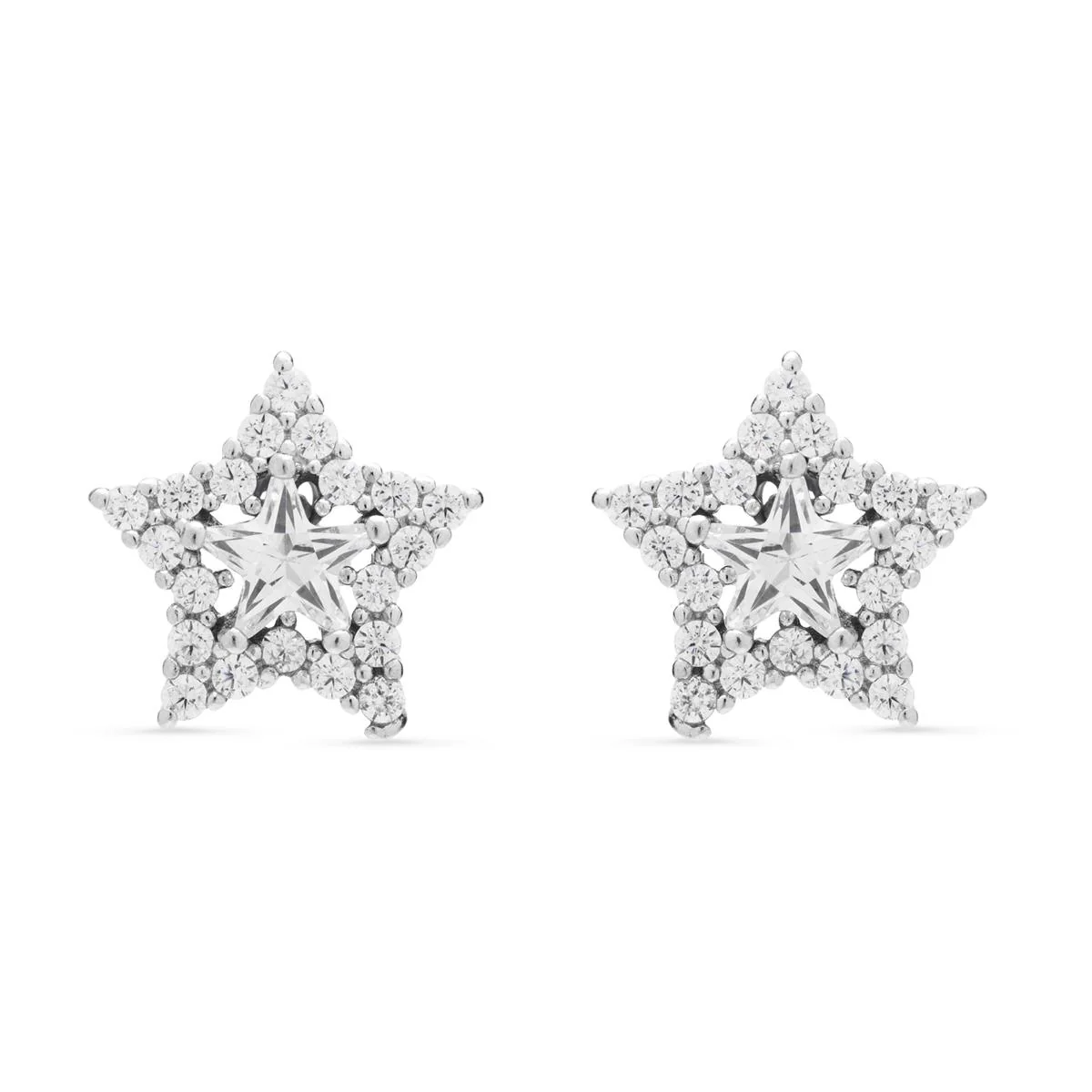 Pendientes Brandric Plata De Ley 925 - Brandric BLANCO