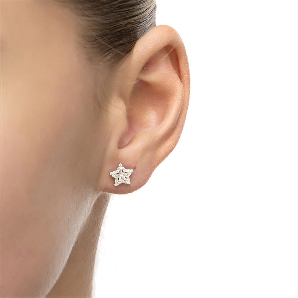 Pendientes Brandric Plata De Ley 925 - Brandric BLANCO - Image 2