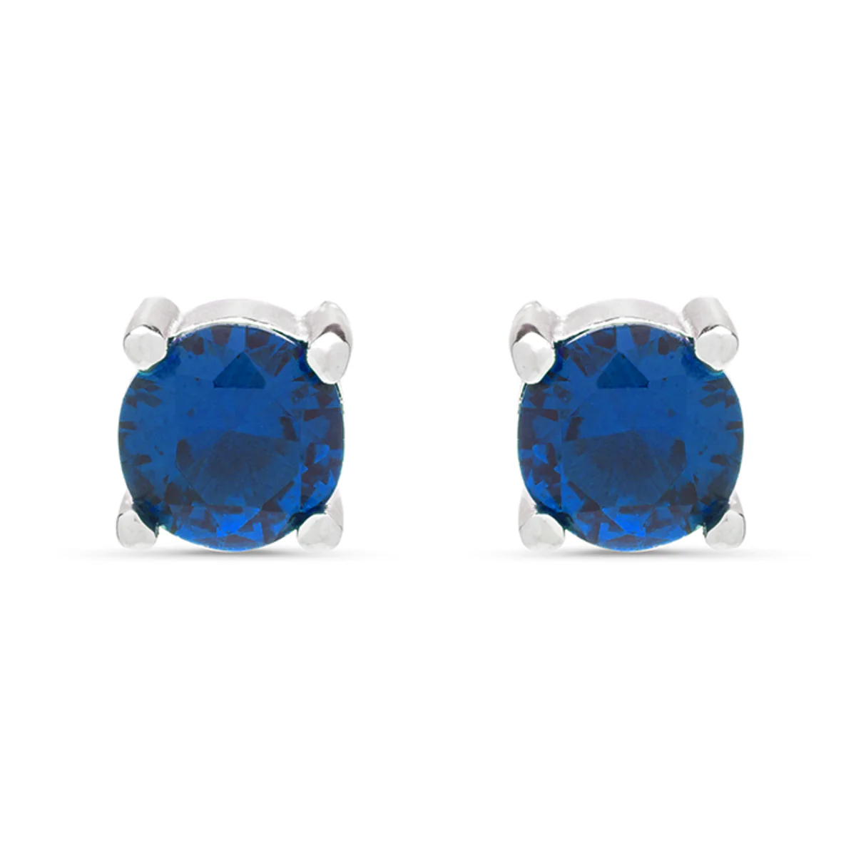 Pendientes Brandsa plata lisa - Brandsa AZUL