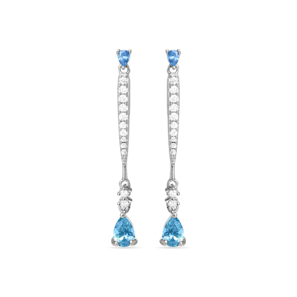 Pendientes Camil Plata De Ley 925 - Camil AZUL