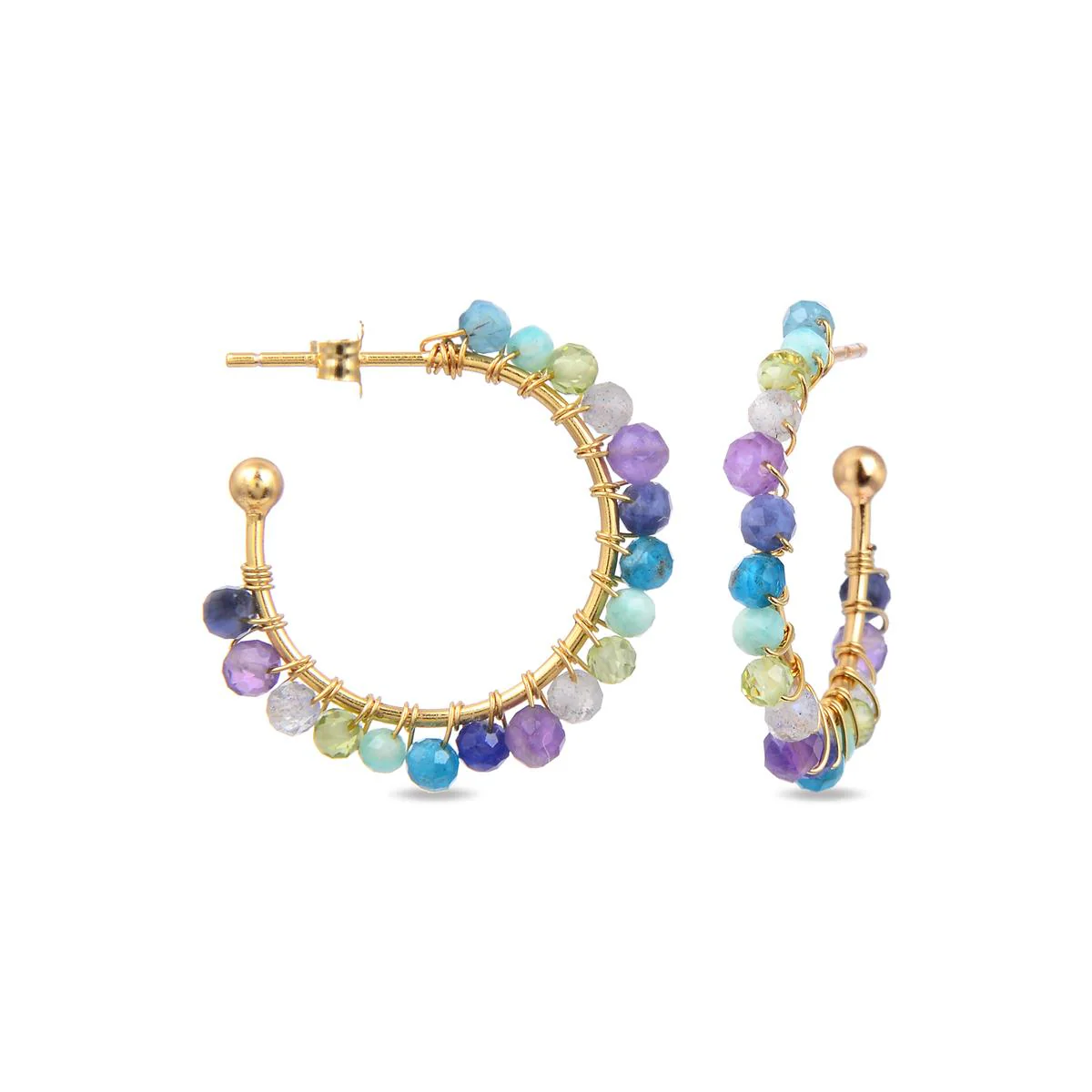 Pendientes Cascia Plata De Ley 925 - Cascia MULTICOLOR