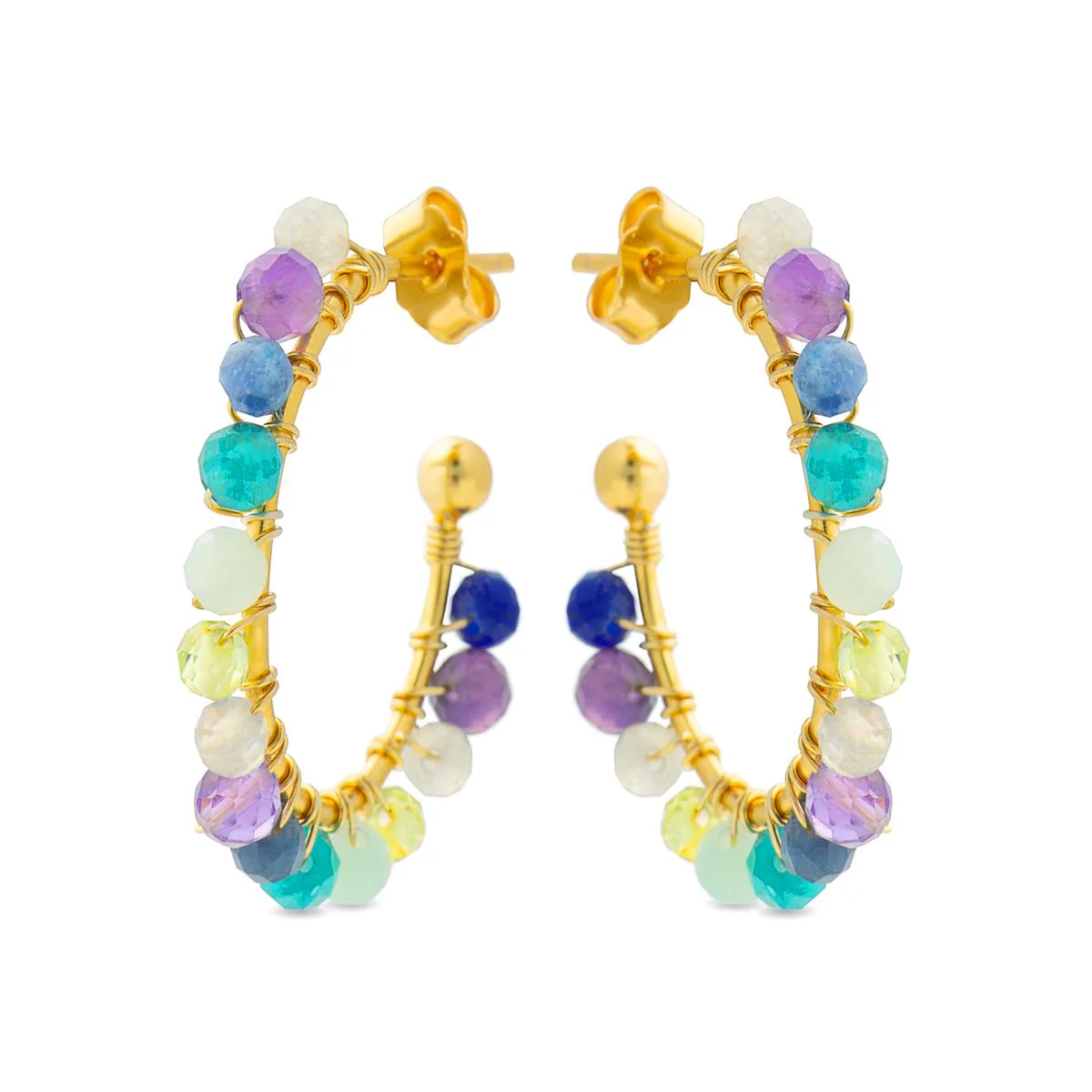Pendientes Cascia Plata De Ley 925 - Cascia MULTICOLOR - Image 2
